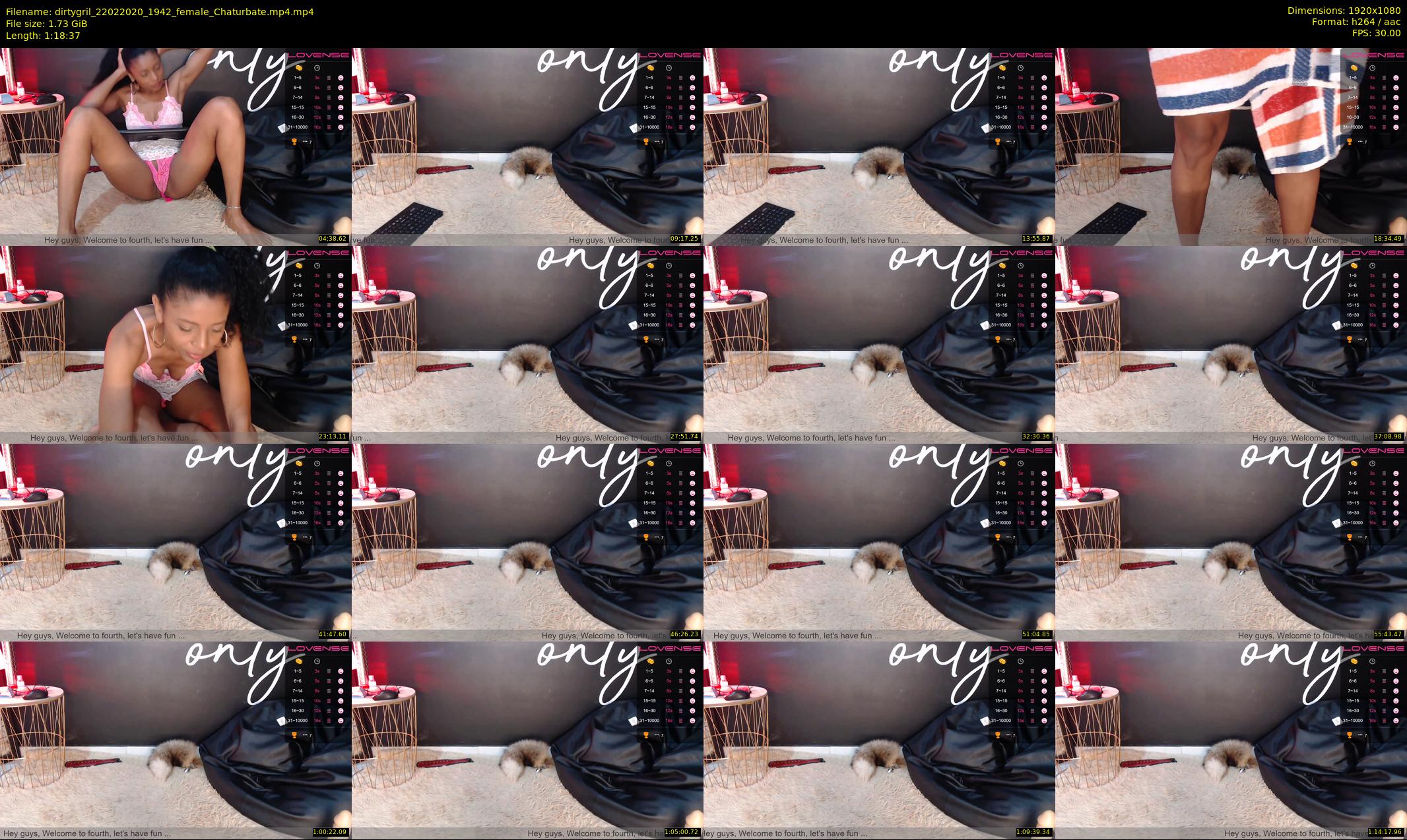dirtygril — 79 minute Chaturbate female cam show recording, 1080p, Feb 22, 2020