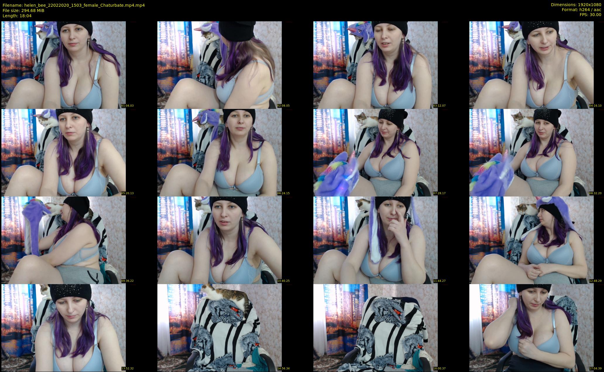 helen_bee — 19 minute Chaturbate female cam show recording, 1080p, Feb 22, 2020