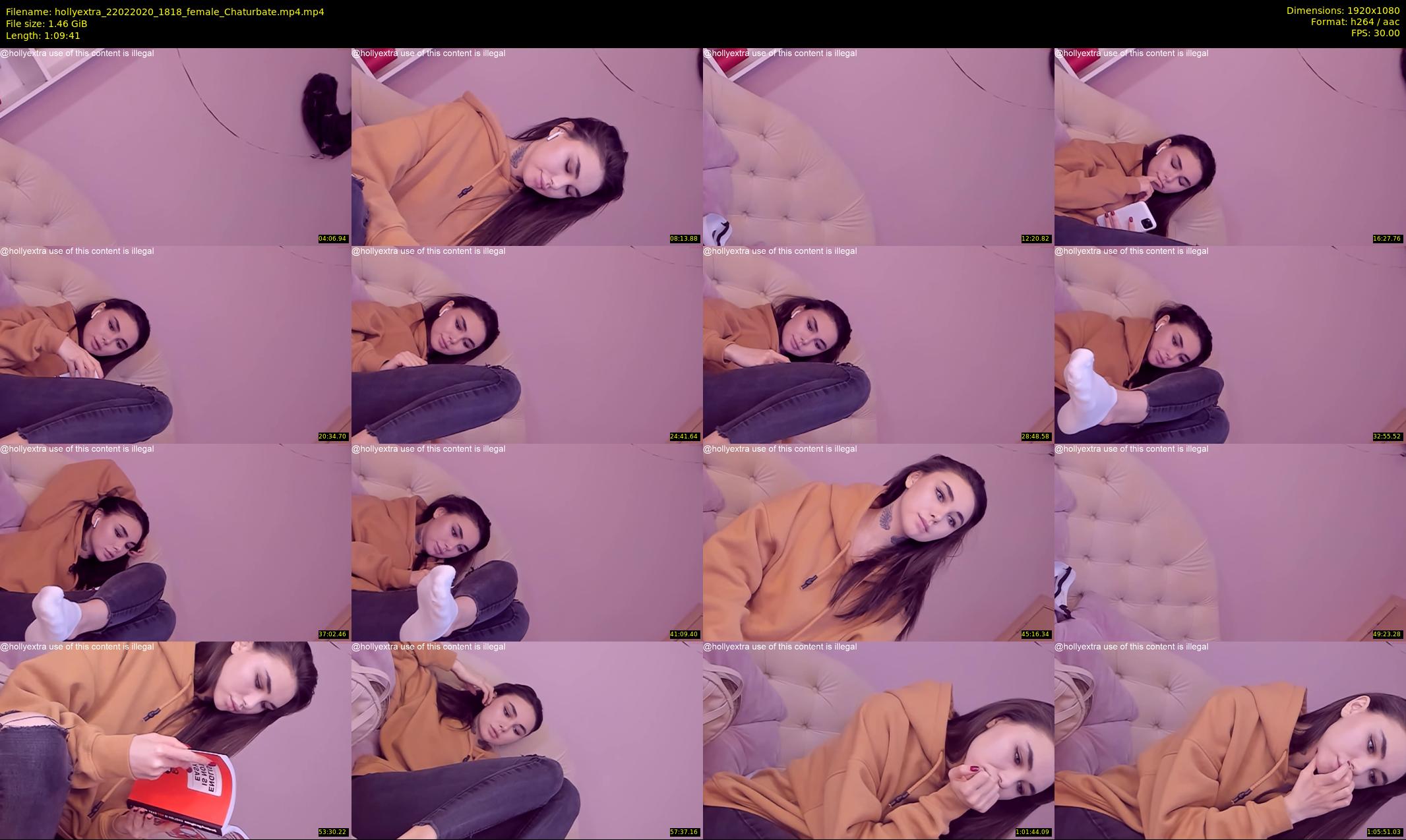 hollyextra — 70 minute Chaturbate female cam show recording, 1080p, Feb 22, 2020