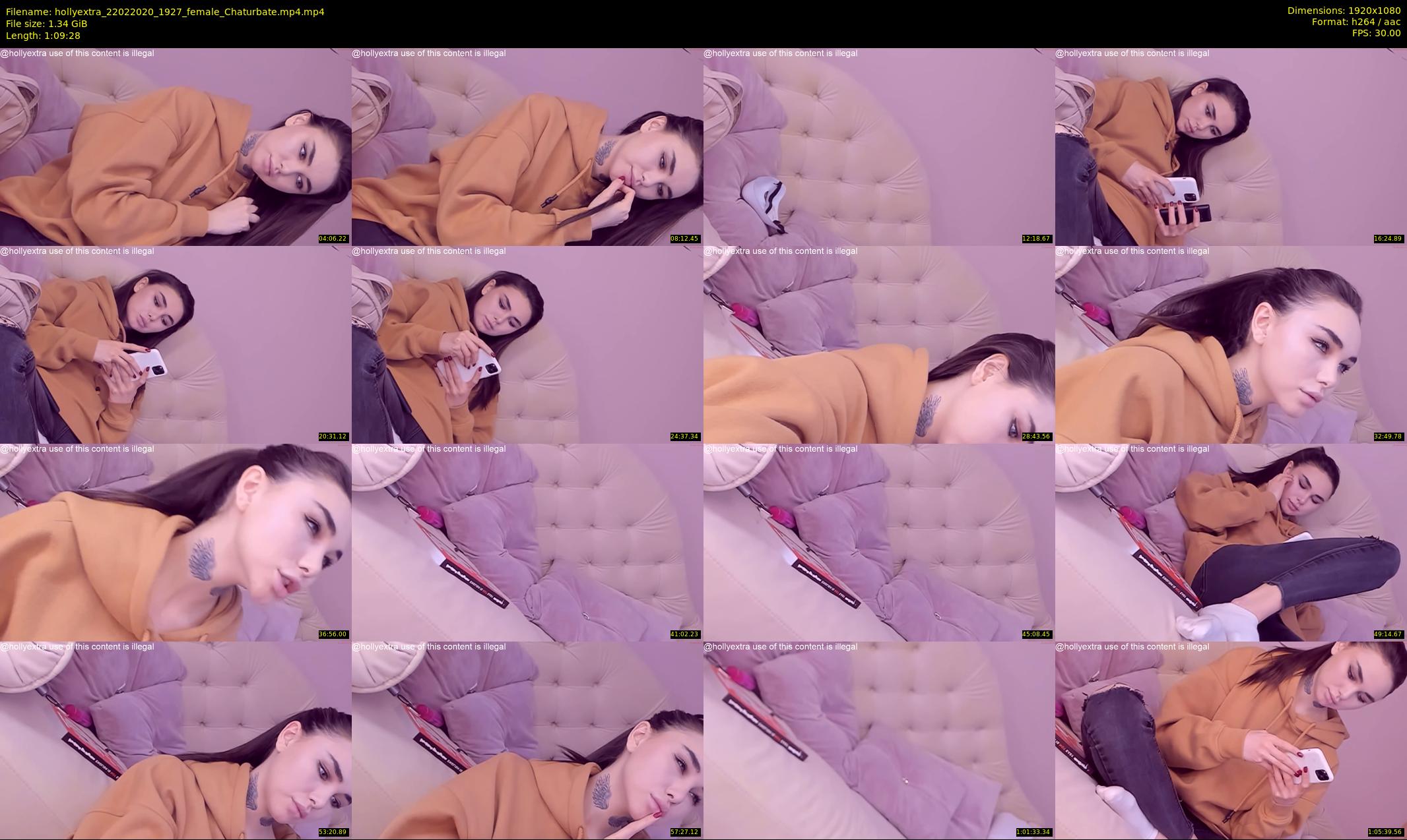 hollyextra — 70 minute Chaturbate female cam show recording, 1080p, Feb 22, 2020