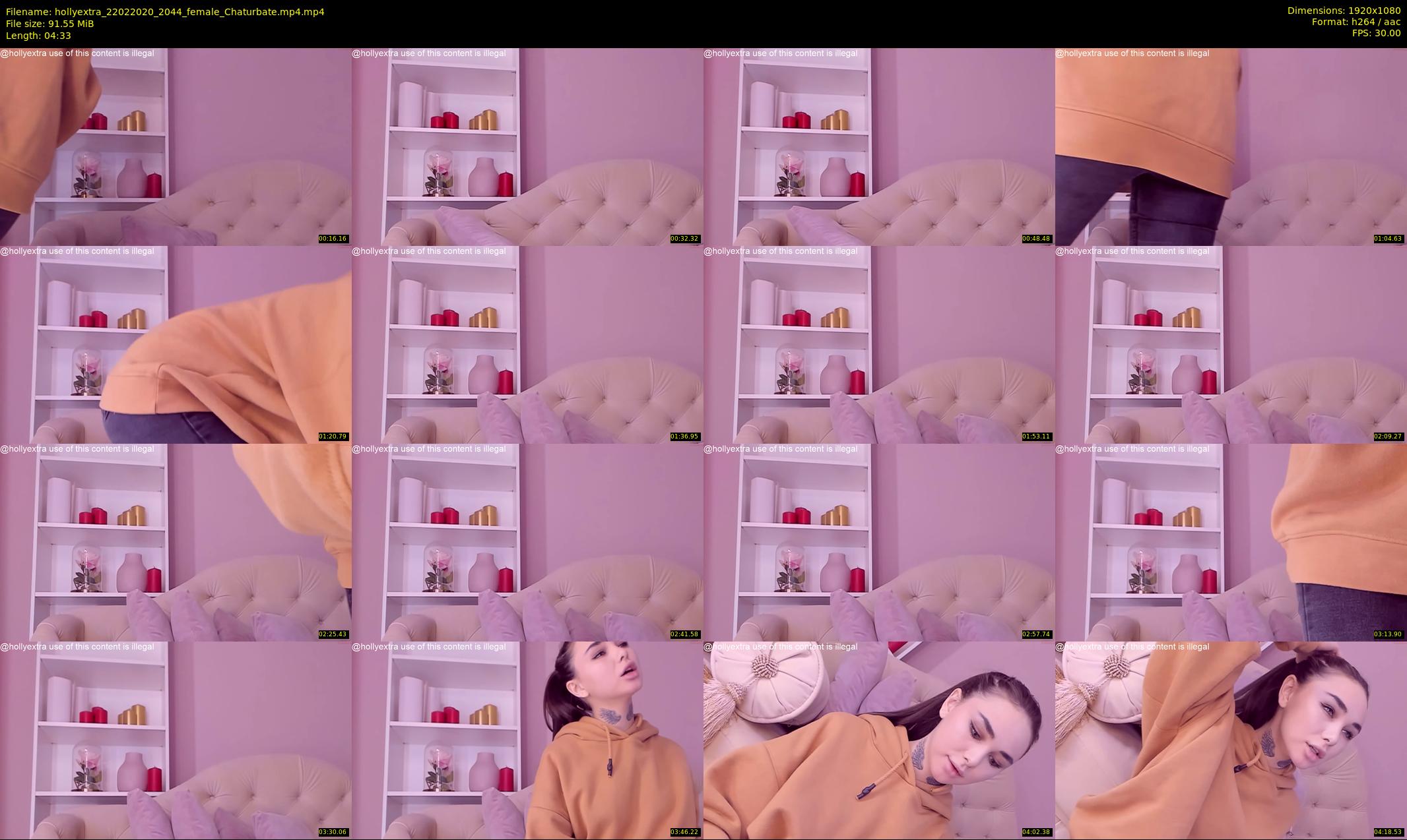 hollyextra — 5 minute Chaturbate female cam show recording, 1080p, Feb 22, 2020