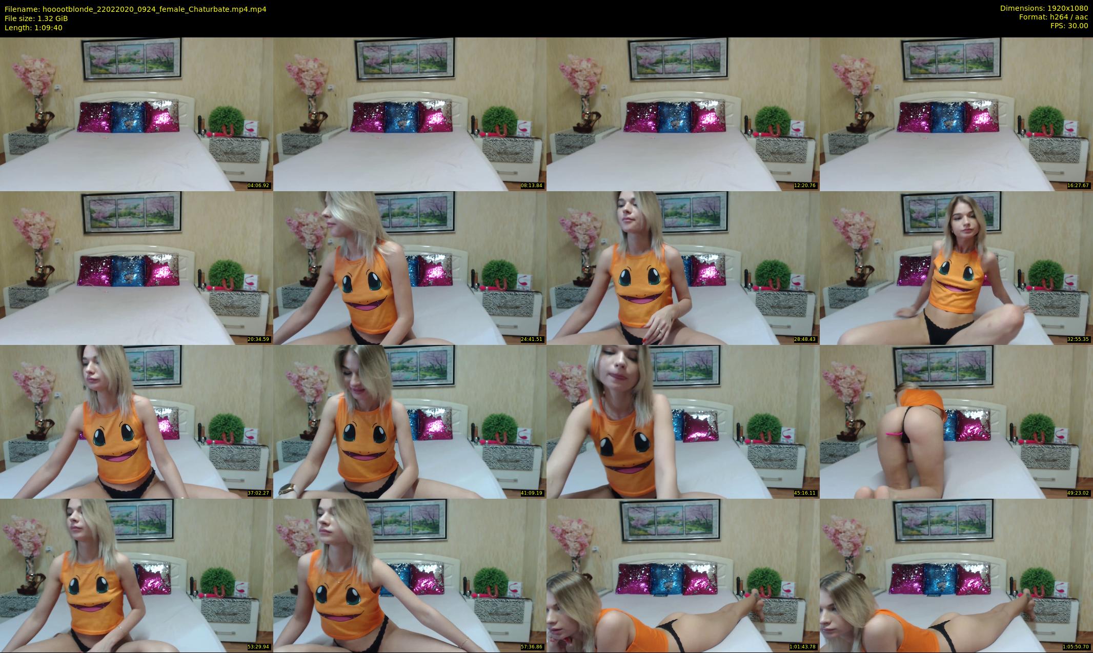 hooootblonde — 70 minute Chaturbate female cam show recording, 1080p, Feb 22, 2020
