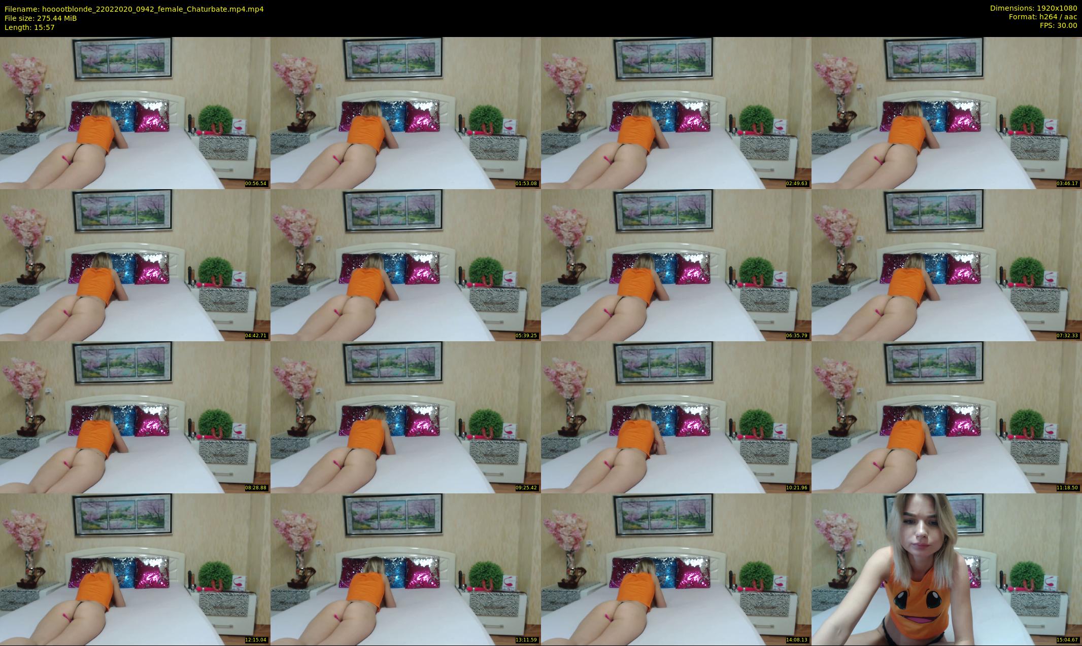 hooootblonde — 16 minute Chaturbate female cam show recording, 1080p, Feb 22, 2020