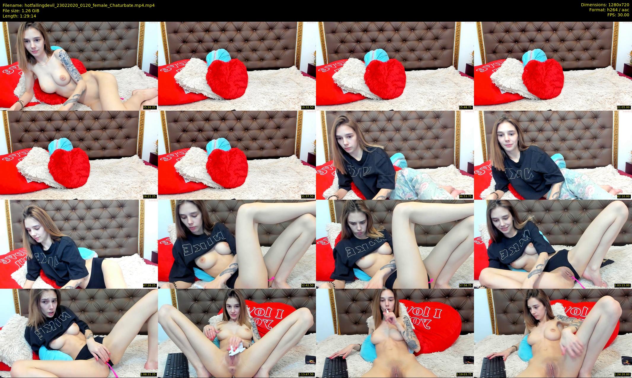 hotfallingdevil — 90 minute Chaturbate female cam show recording, 720p, Feb 23, 2020