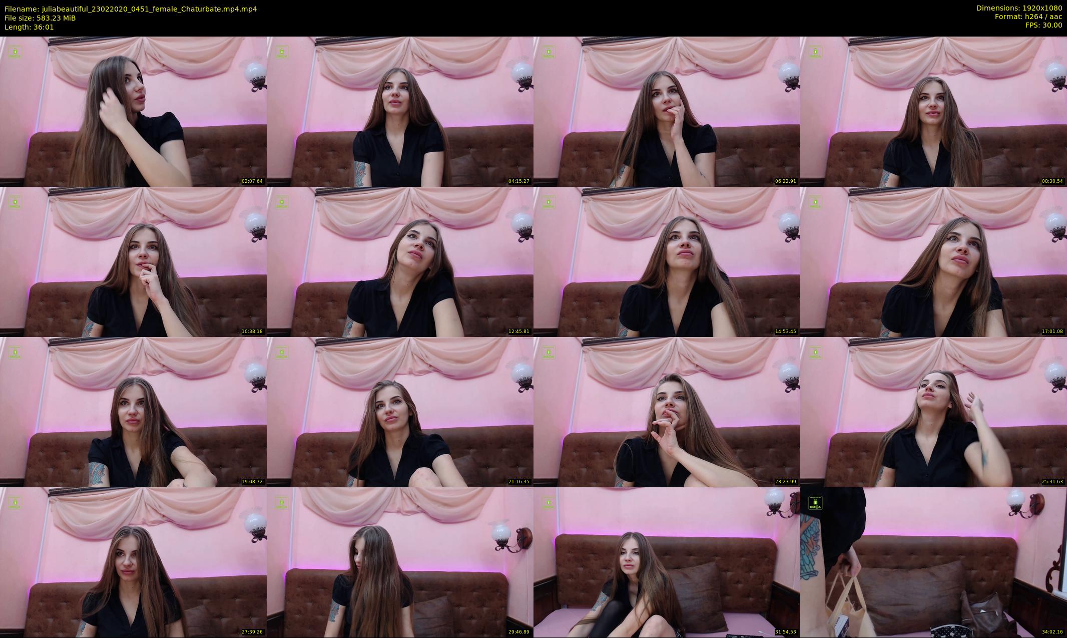 juliabeautiful — 37 minute Chaturbate female cam show recording, 1080p, Feb 23, 2020