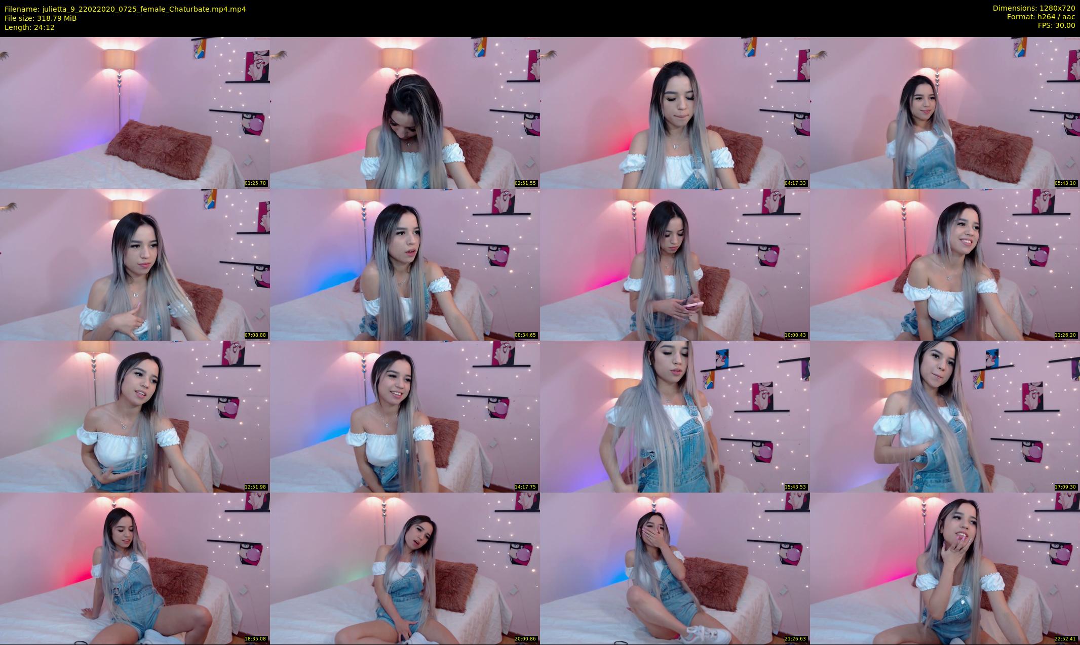 julietta_9 — 25 minute Chaturbate female cam show recording, 720p, Feb 22, 2020