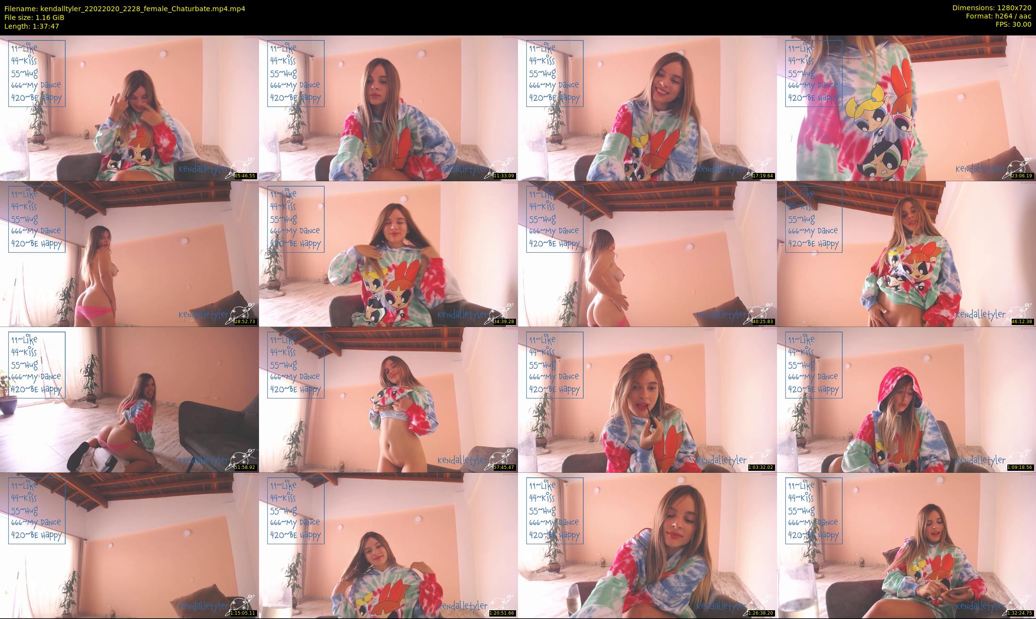 kendalltyler — 98 minute Chaturbate female cam show recording, 720p, Feb 22, 2020