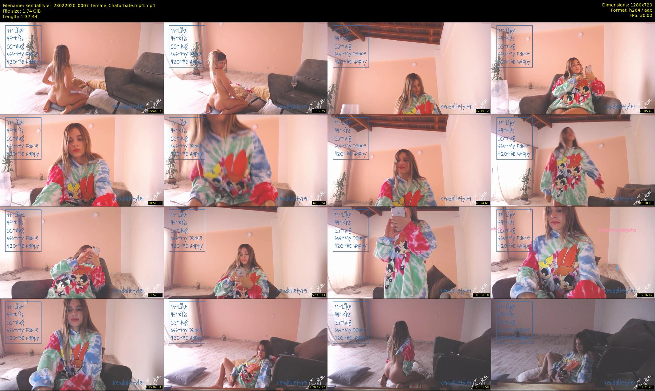kendalltyler — 98 minute Chaturbate female cam show recording, 720p, Feb 23, 2020