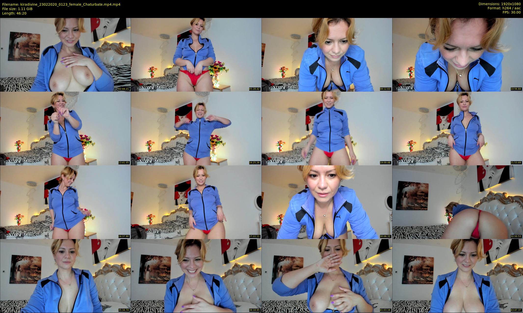 kiradivine — 47 minute Chaturbate female cam show recording, 1080p, Feb 23, 2020