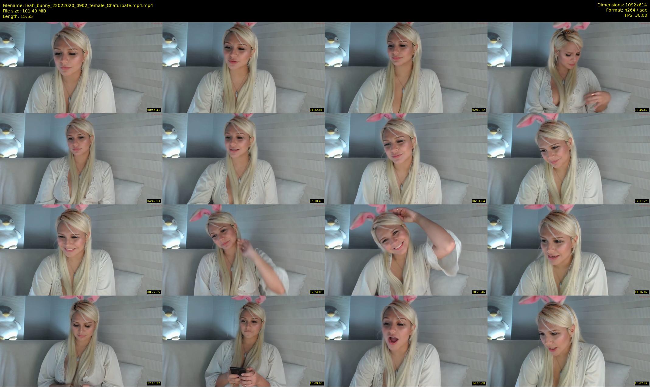 leah_bunny — 16 minute Chaturbate female cam show recording, 480p, Feb 22, 2020