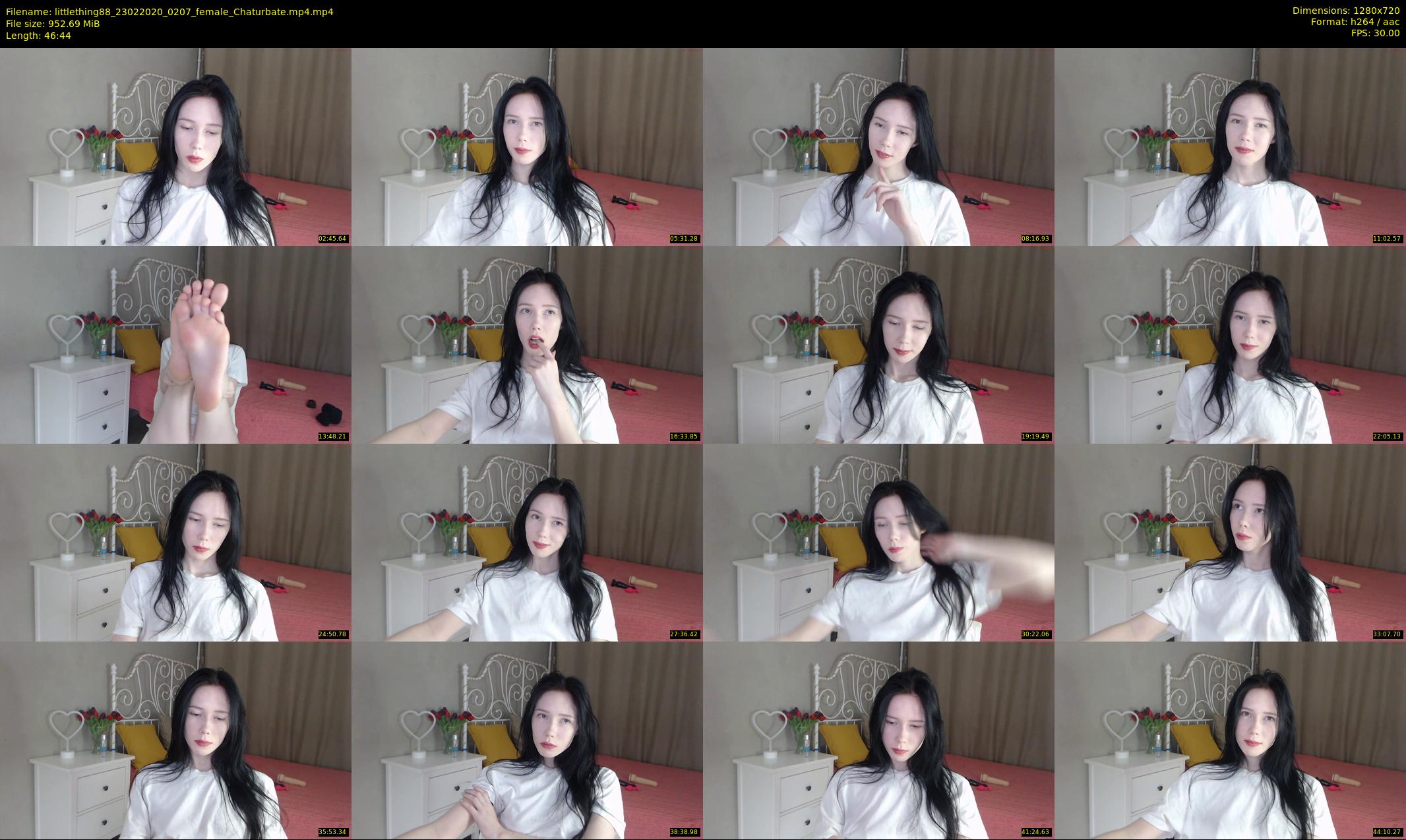 littlething88 — 47 minute Chaturbate female cam show recording, 720p, Feb 23, 2020