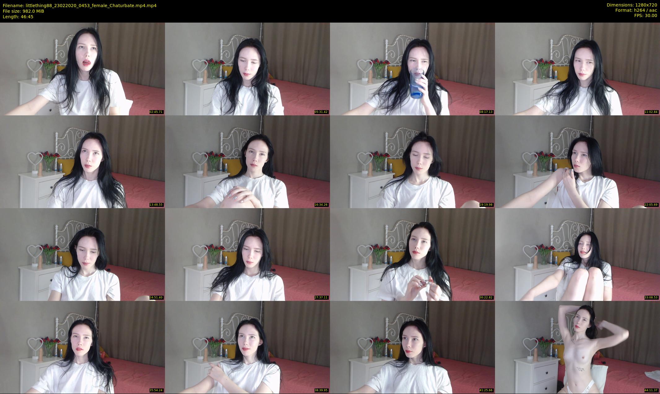 littlething88 — 47 minute Chaturbate female cam show recording, 720p, Feb 23, 2020