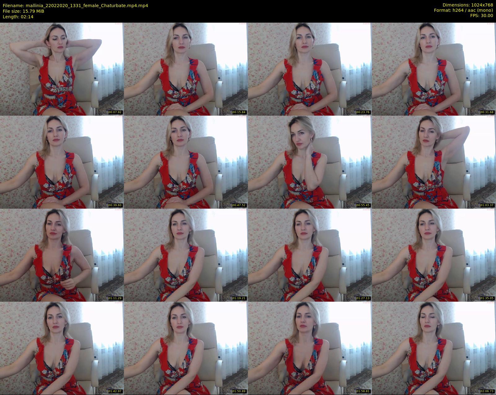 mallinia — 3 minute Chaturbate female cam show recording, 720p, Feb 22, 2020