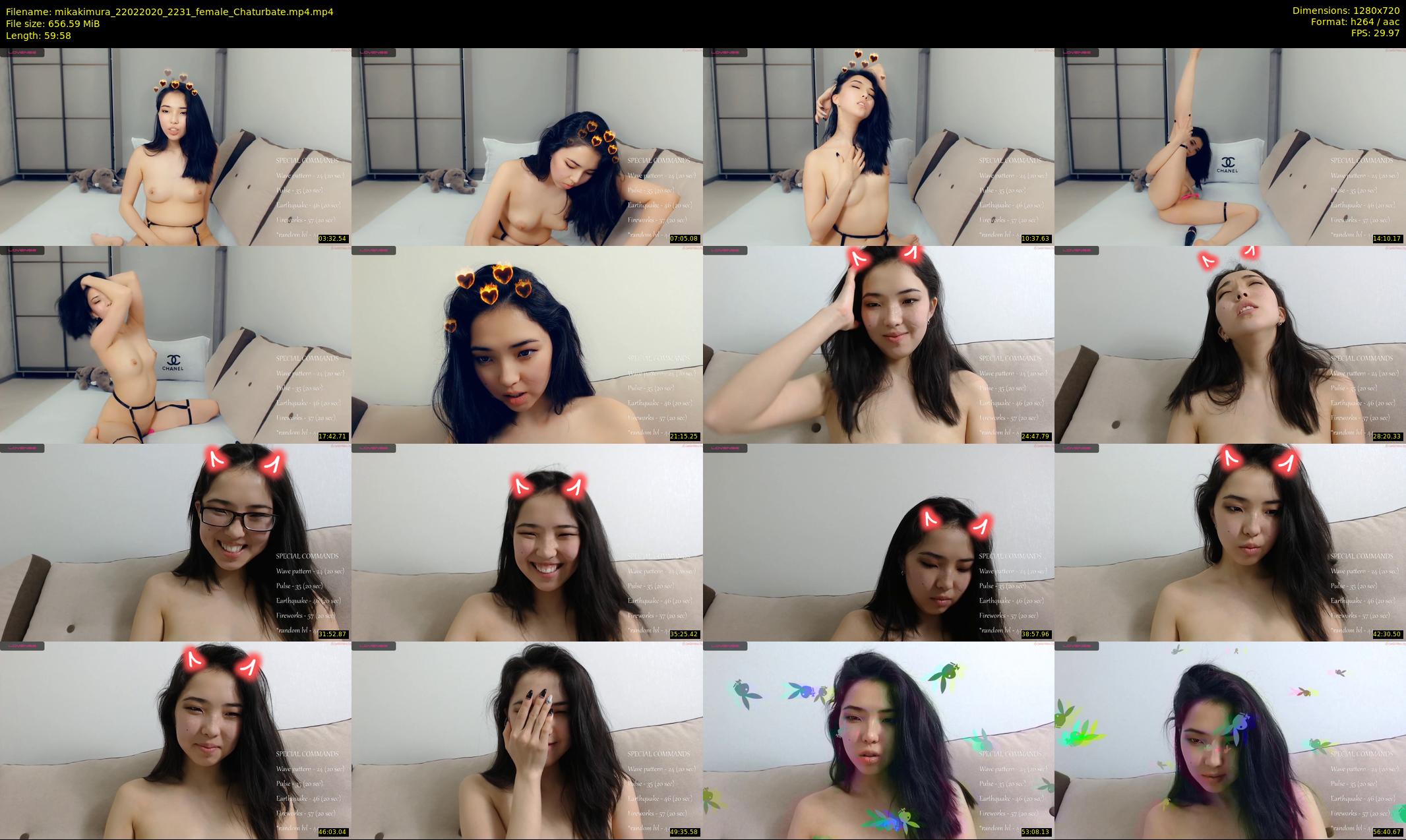 mikakimura — 60 minute Chaturbate female cam show recording, 720p, Feb 22, 2020