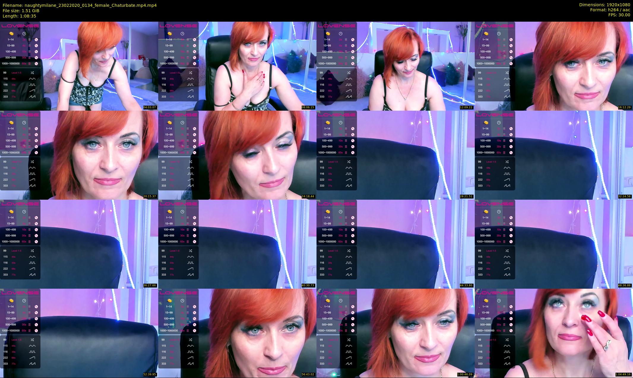 naughtymilane — 69 minute Chaturbate female cam show recording, 1080p, Feb 23, 2020