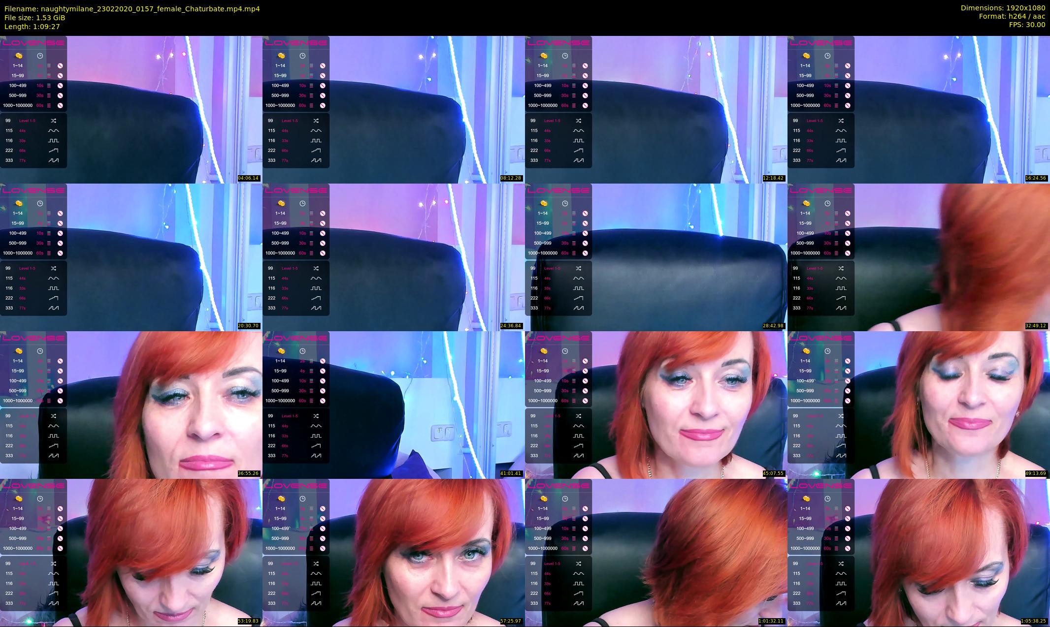 naughtymilane — 70 minute Chaturbate female cam show recording, 1080p, Feb 23, 2020