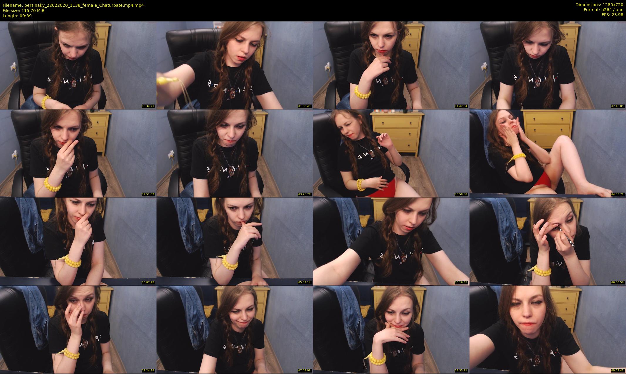 persinaky — 10 minute Chaturbate female cam show recording, 720p, Feb 22, 2020