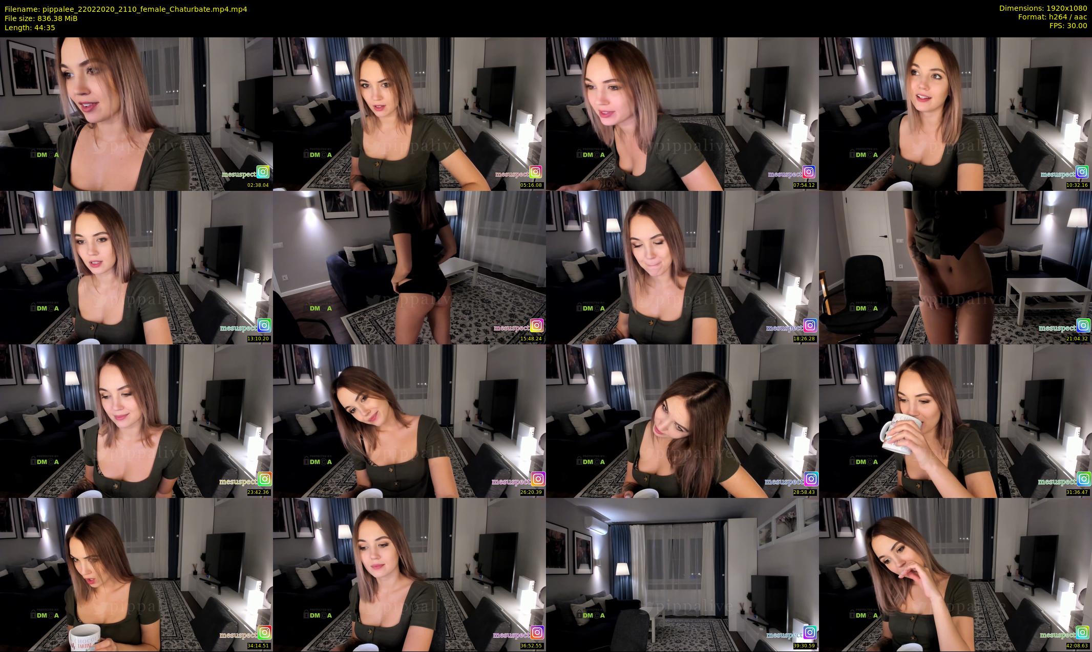 pippalee — 45 minute Chaturbate female cam show recording, 1080p, Feb 22, 2020