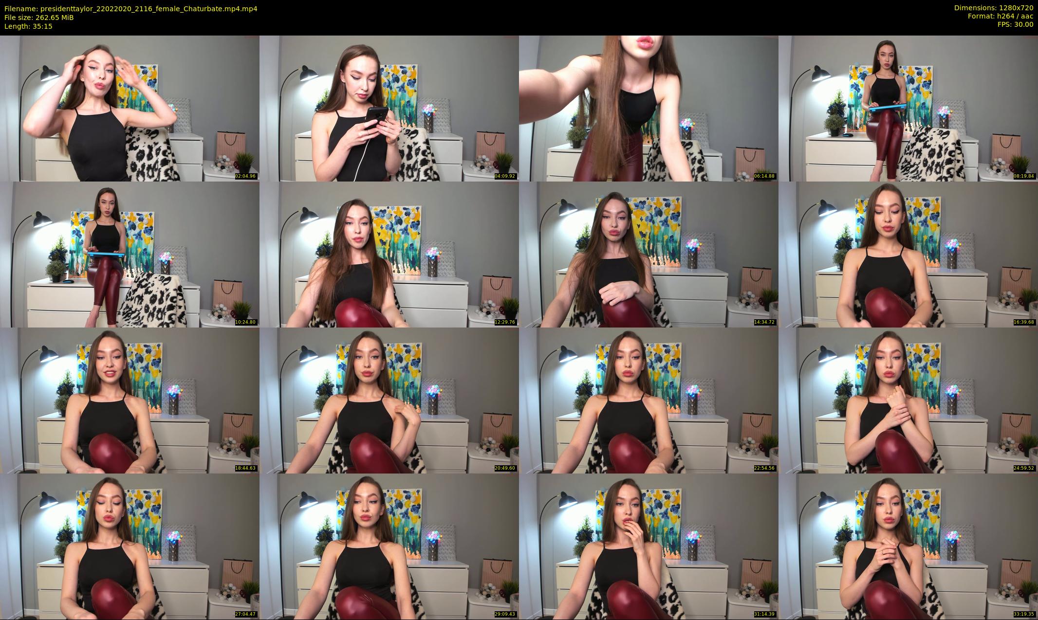 presidenttaylor — 36 minute Chaturbate female cam show recording, 720p, Feb 22, 2020