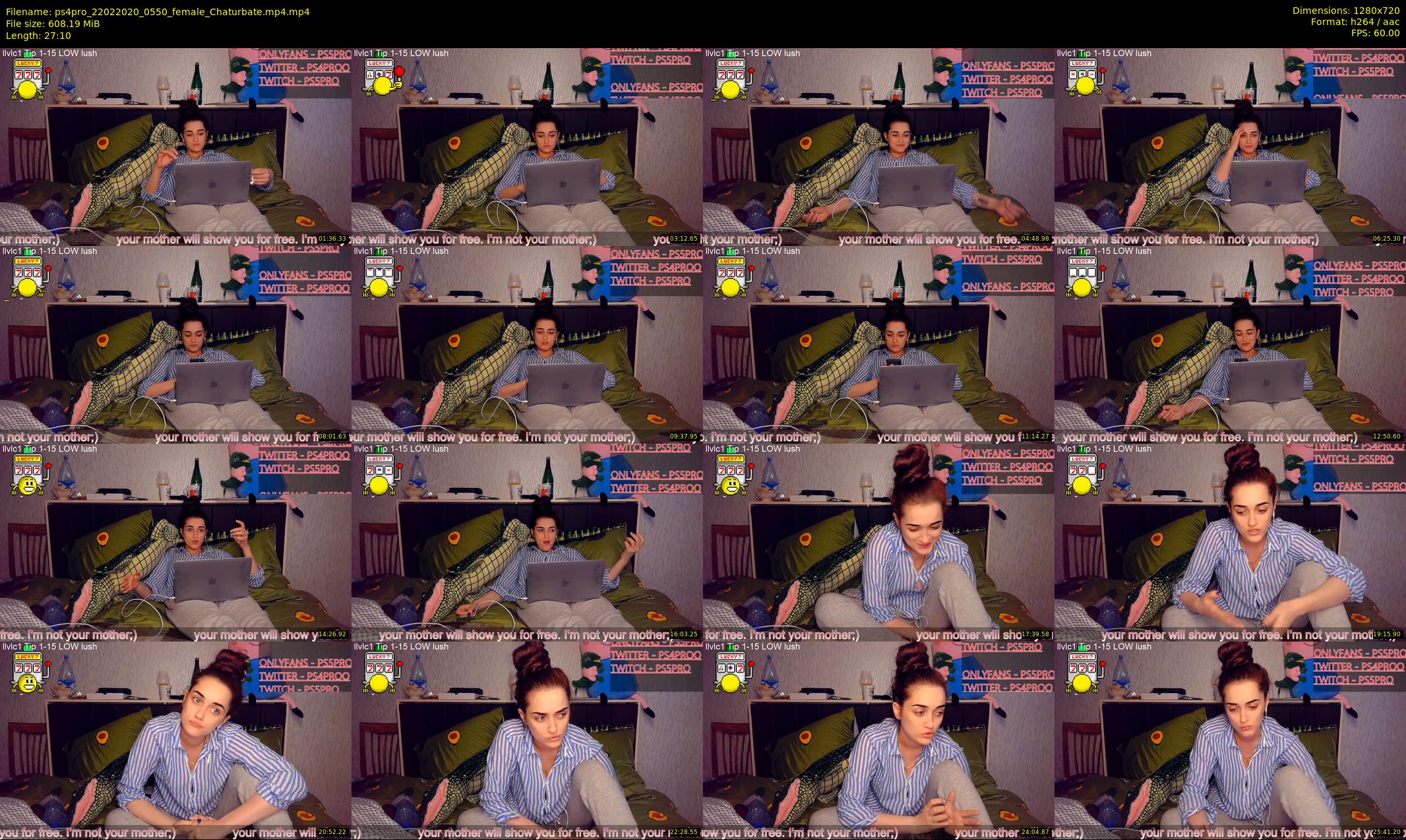 ps4pro — 28 minute Chaturbate female cam show recording, 720p, Feb 22, 2020
