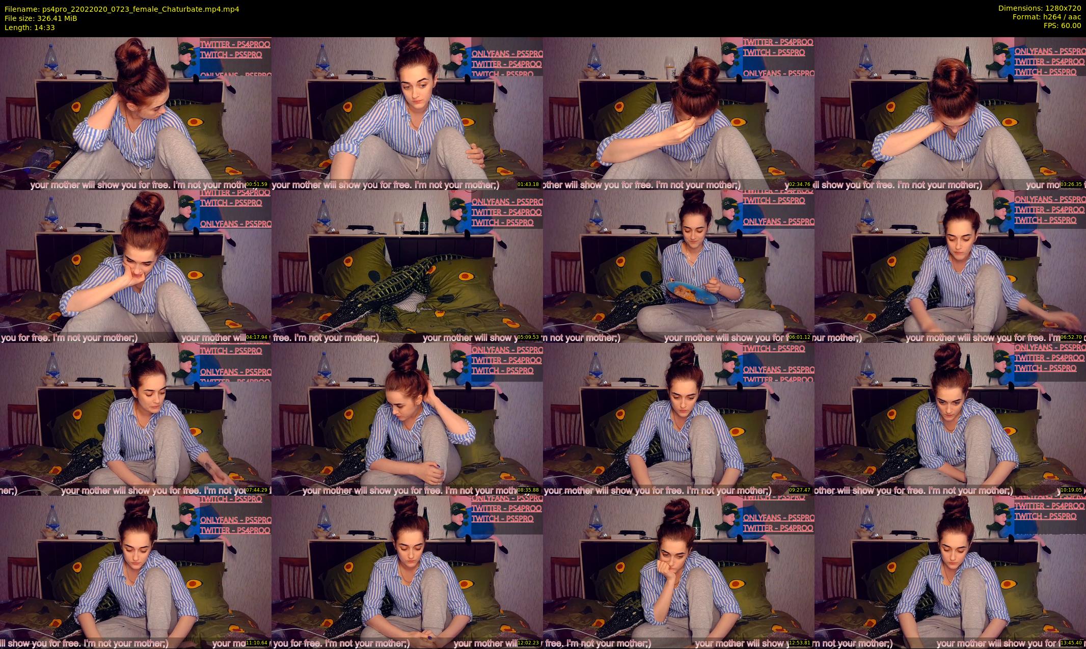 ps4pro — 15 minute Chaturbate female cam show recording, 720p, Feb 22, 2020