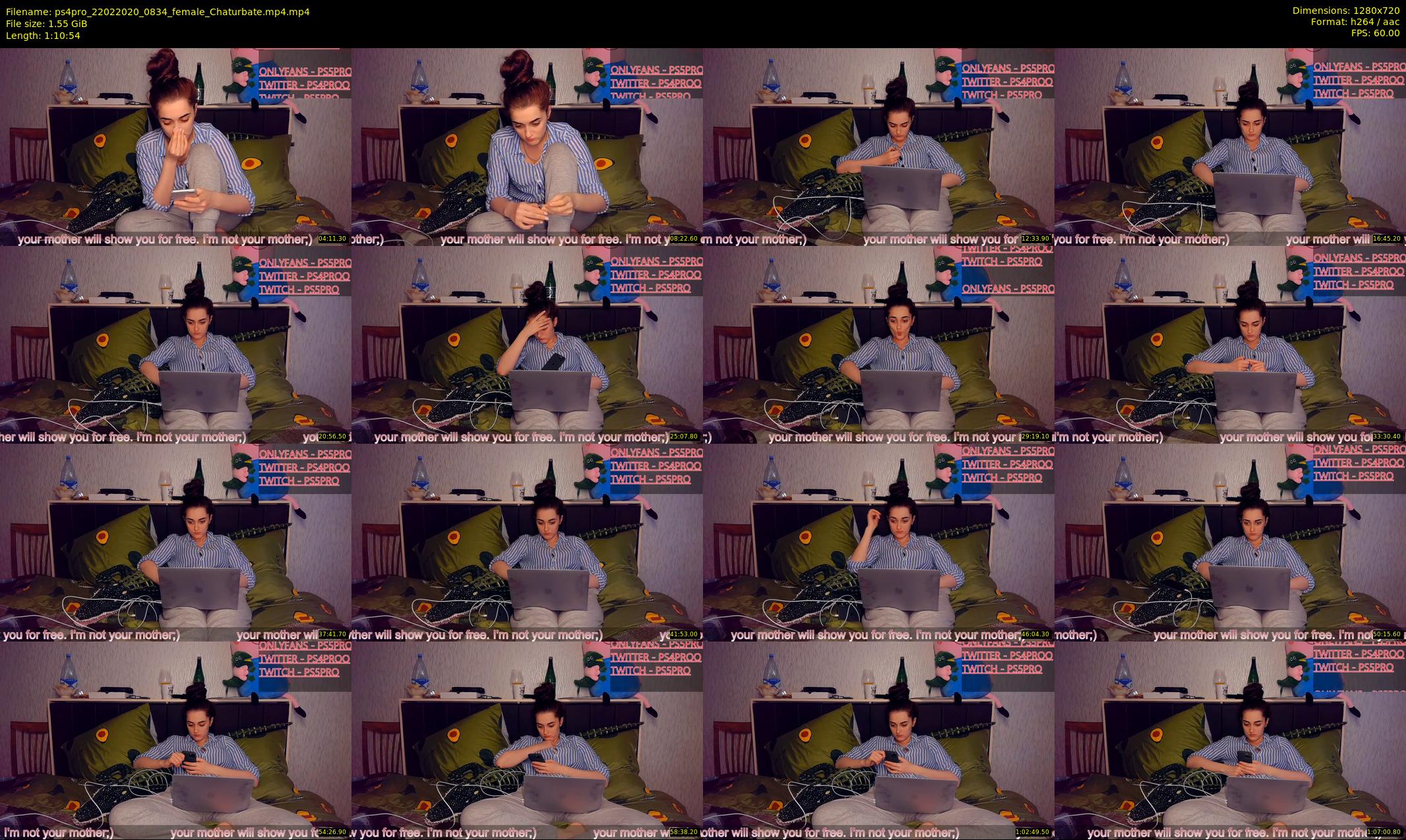 ps4pro — 71 minute Chaturbate female cam show recording, 720p, Feb 22, 2020