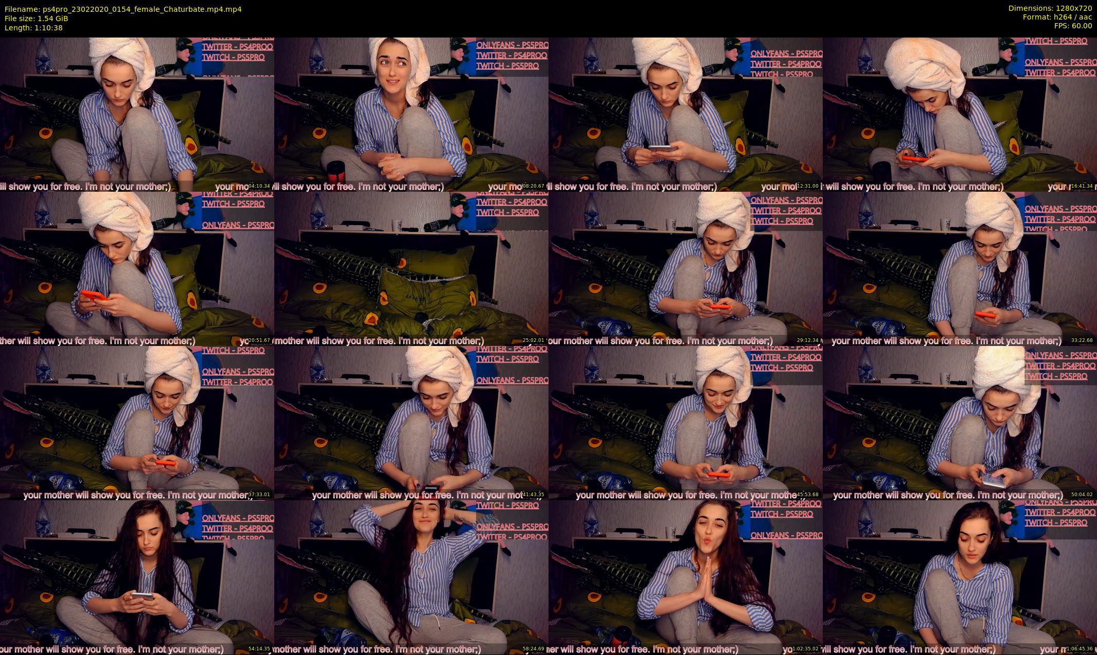 ps4pro — 71 minute Chaturbate female cam show recording, 720p, Feb 23, 2020