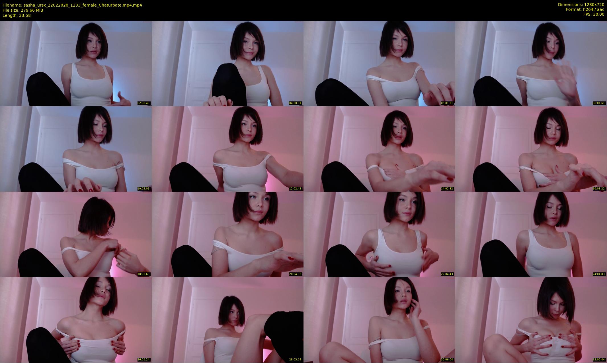 sasha_ursx — 34 minute Chaturbate female cam show recording, 720p, Feb 22, 2020