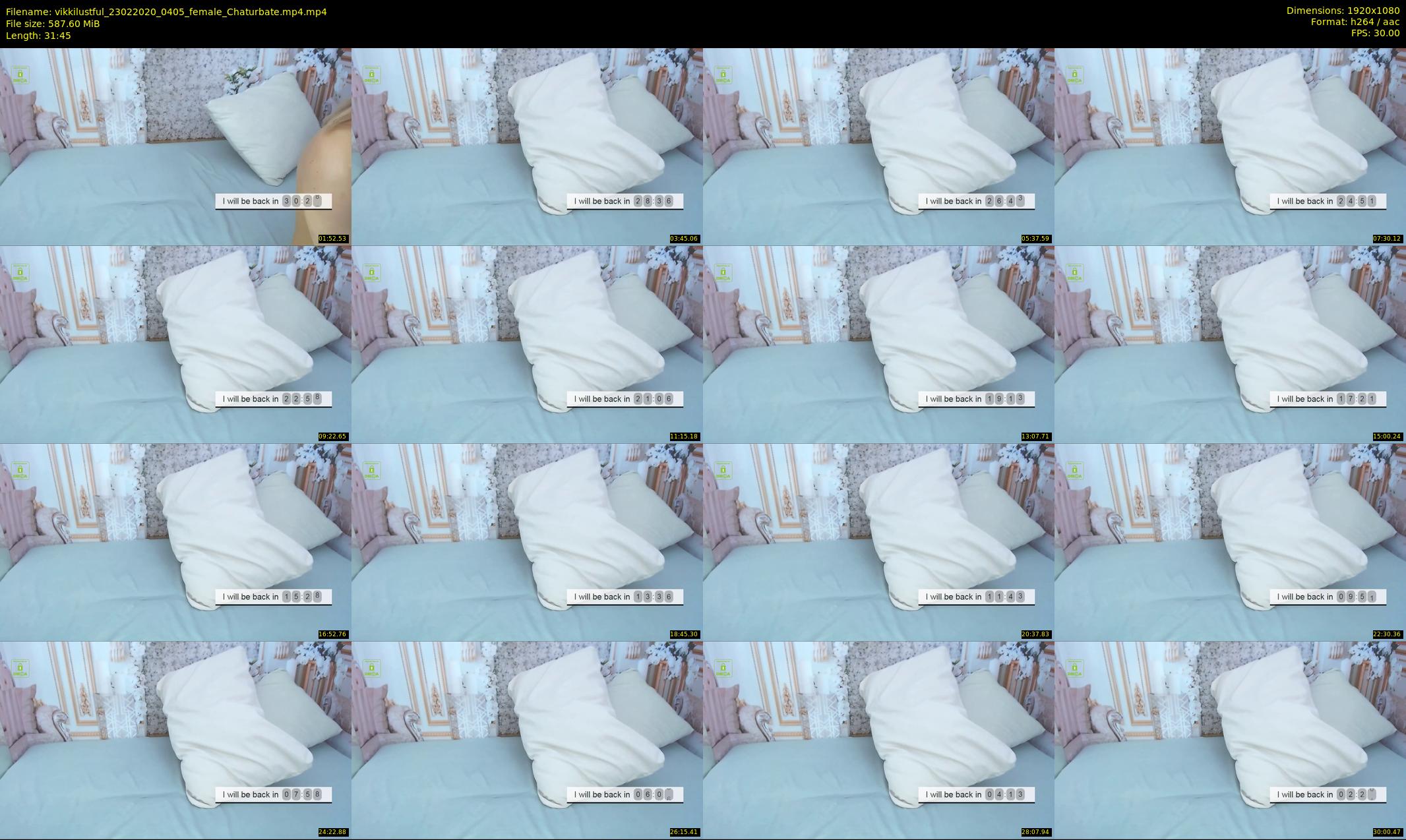 vikkilustful — 32 minute Chaturbate female cam show recording, 1080p, Feb 23, 2020