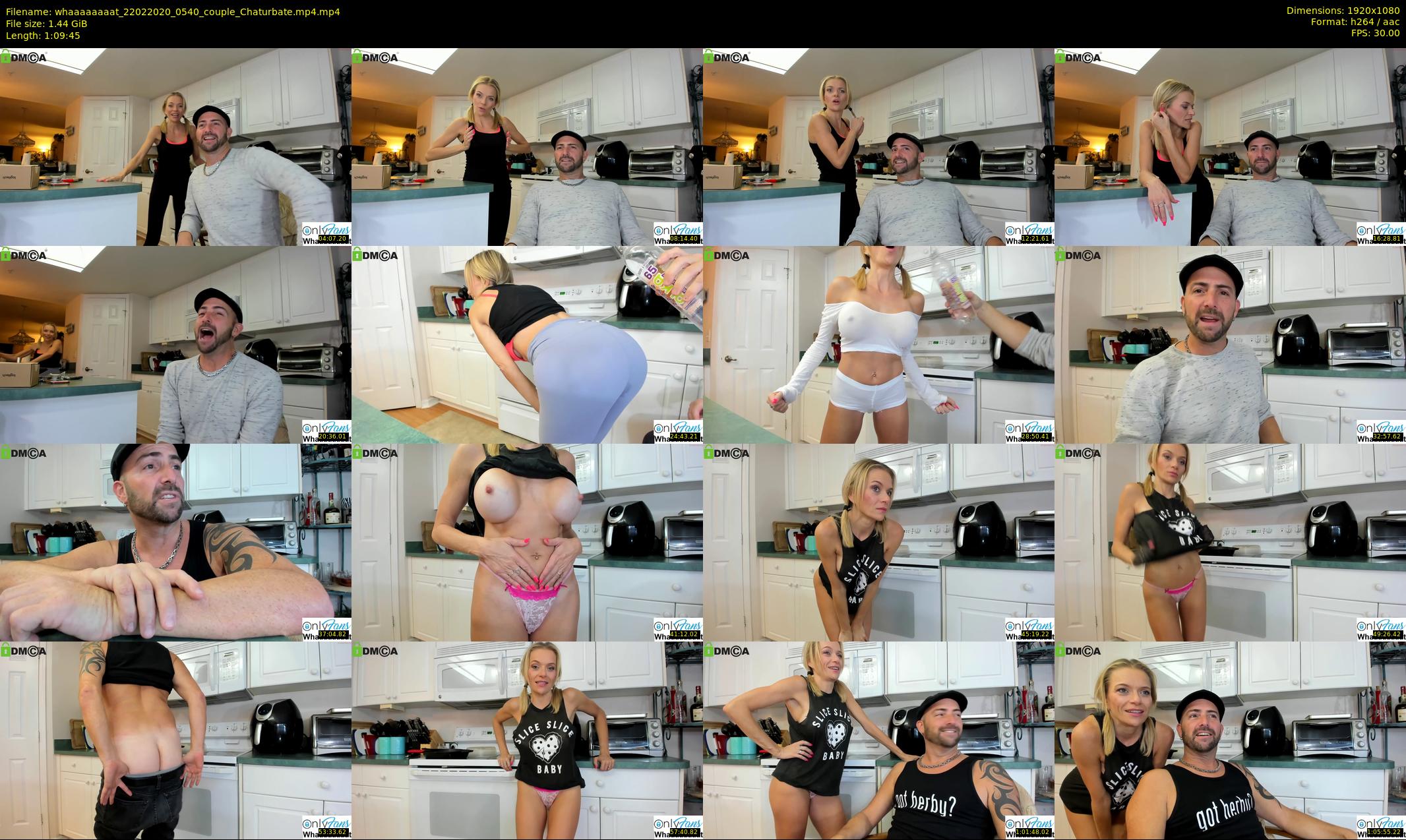 whaaaaaaaat — 70 minute Chaturbate couple cam show recording, 1080p, Feb 22, 2020