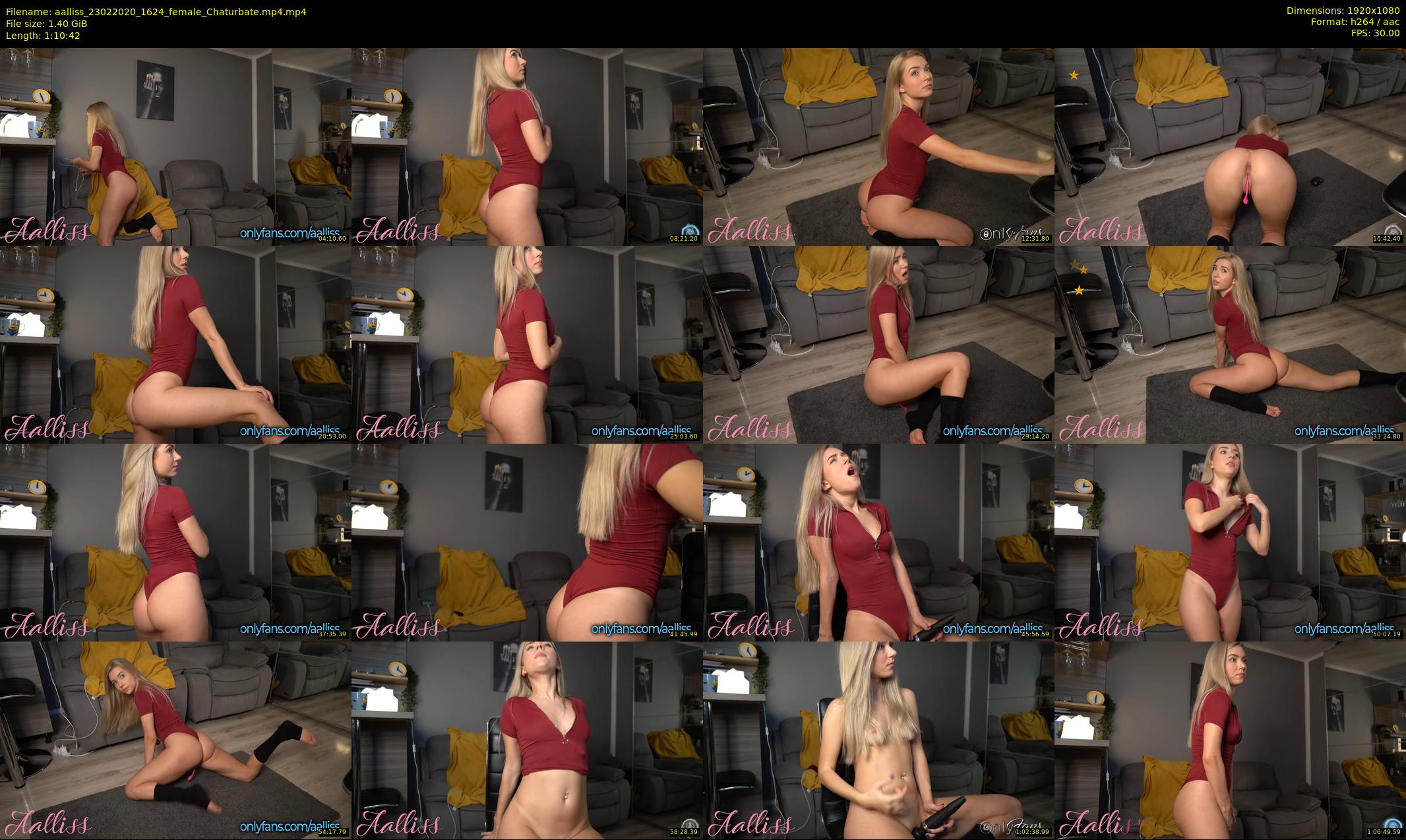aalliss — 71 minute Chaturbate female cam show recording, 1080p, Feb 23, 2020