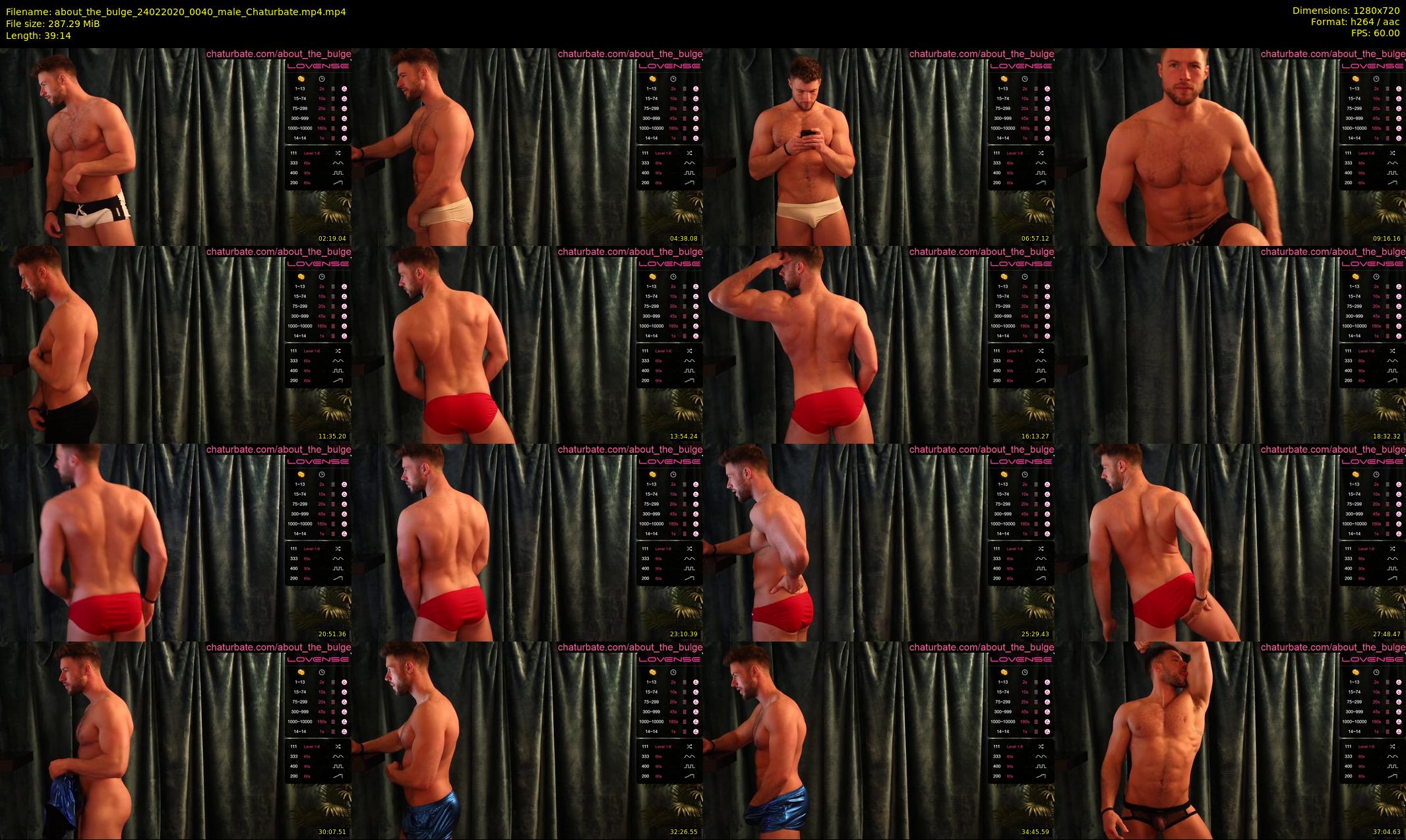 about_the_bulge — 40 minute Chaturbate male cam show recording, 720p, Feb 24, 2020