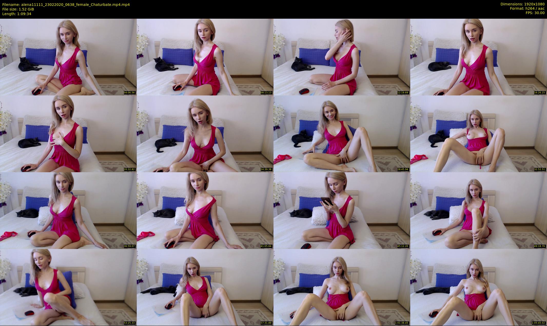 alena11111 — 70 minute Chaturbate female cam show recording, 1080p, Feb 23, 2020
