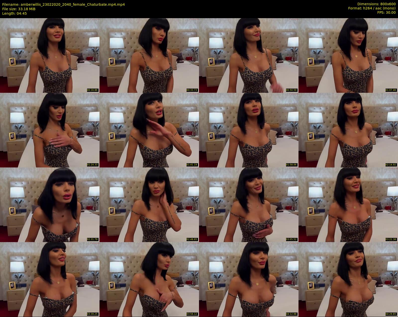 amberwillis — 5 minute Chaturbate female cam show recording, 480p, Feb 23, 2020