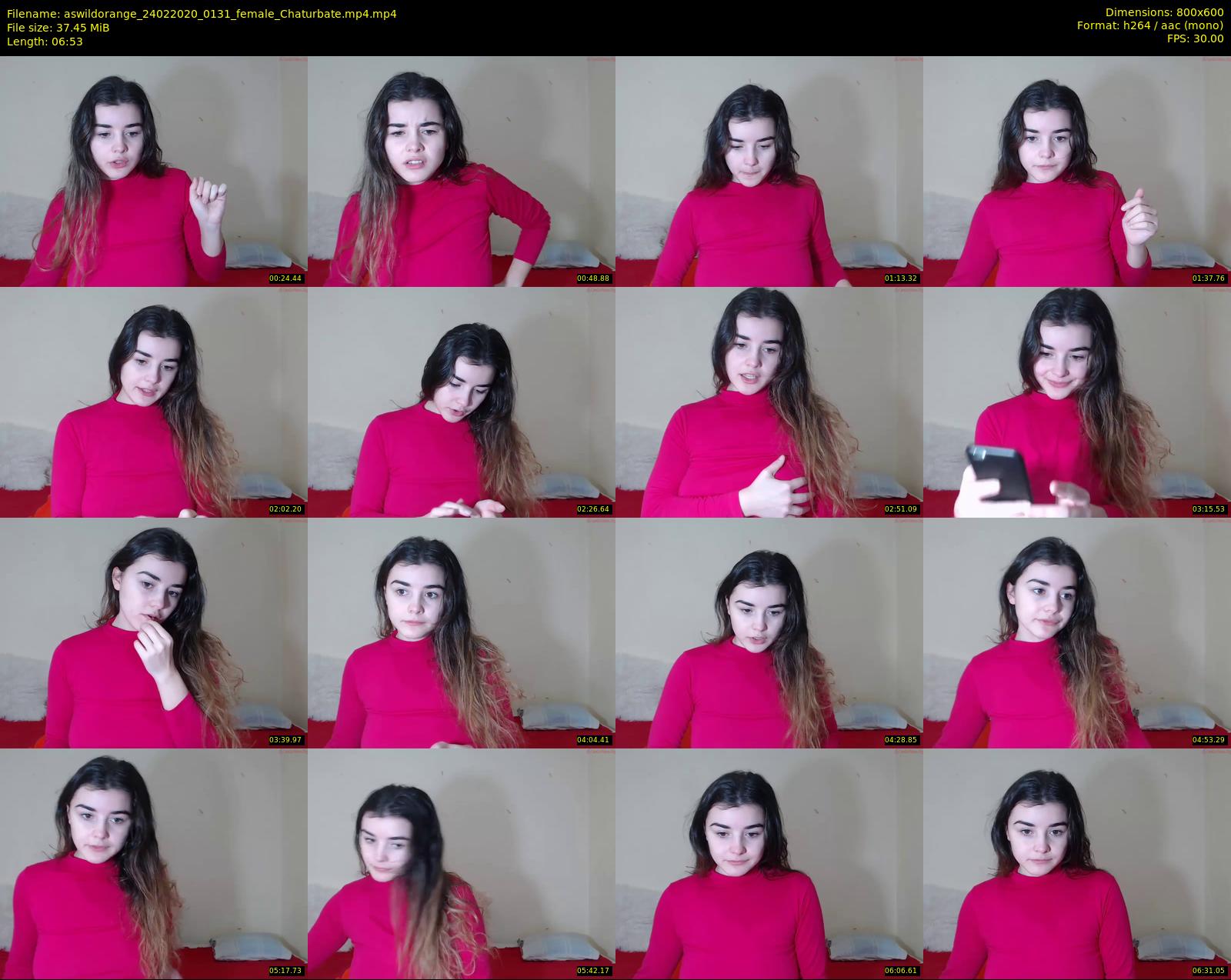 aswildorange — 7 minute Chaturbate female cam show recording, 480p, Feb 24, 2020