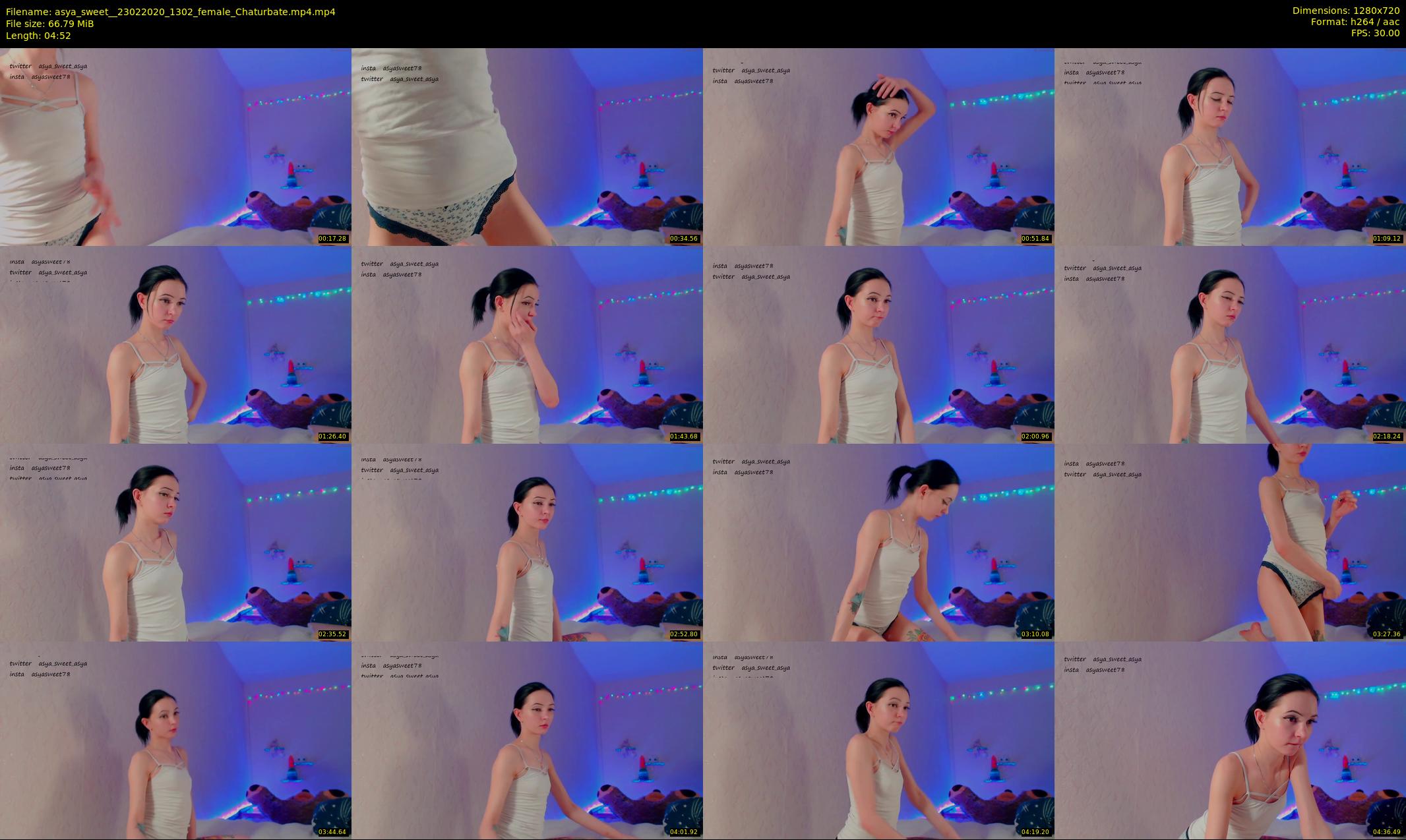 asya_sweet_ — 5 minute Chaturbate female cam show recording, 720p, Feb 23, 2020