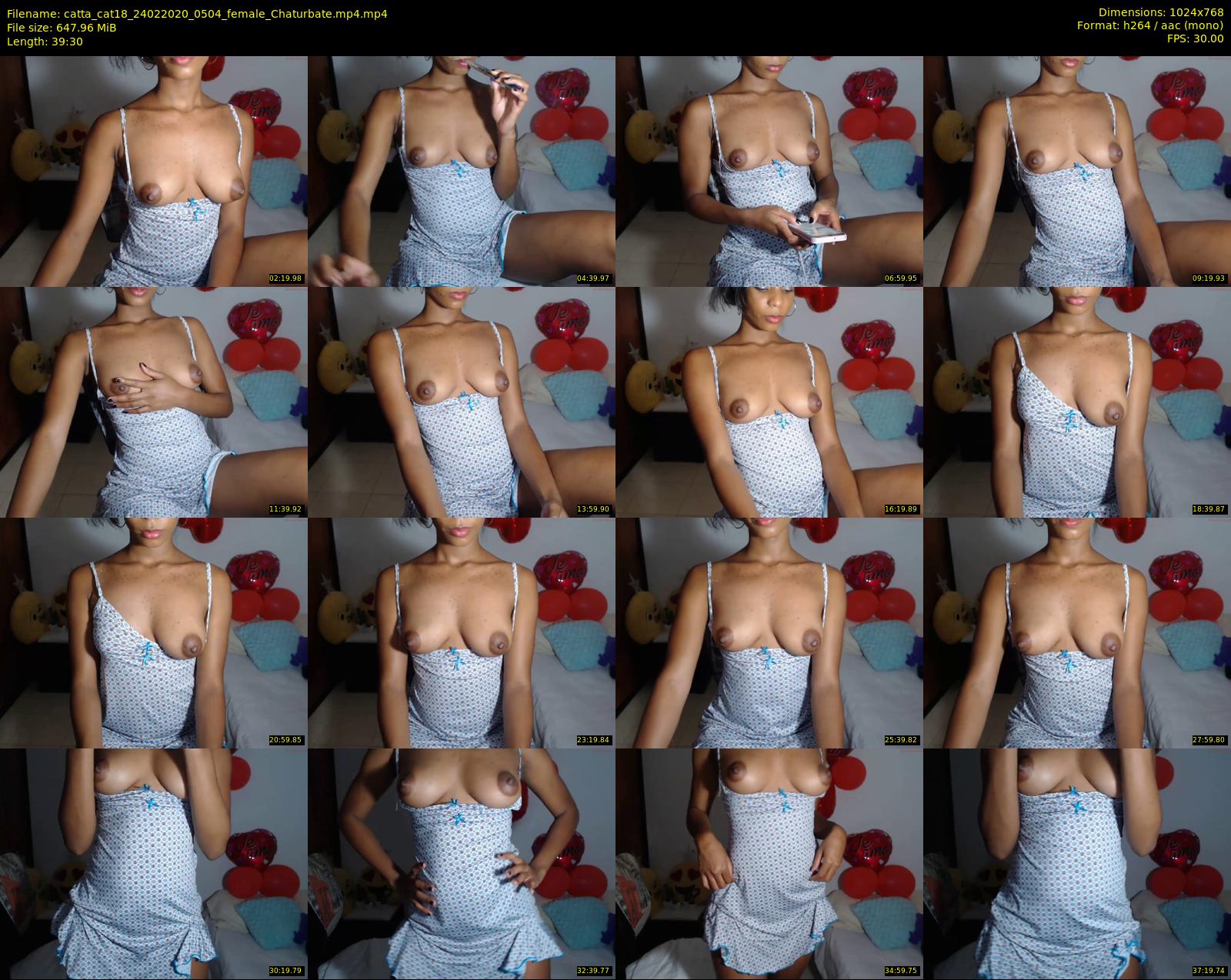 catta_cat18 — 40 minute Chaturbate female cam show recording, 720p, Feb 24, 2020