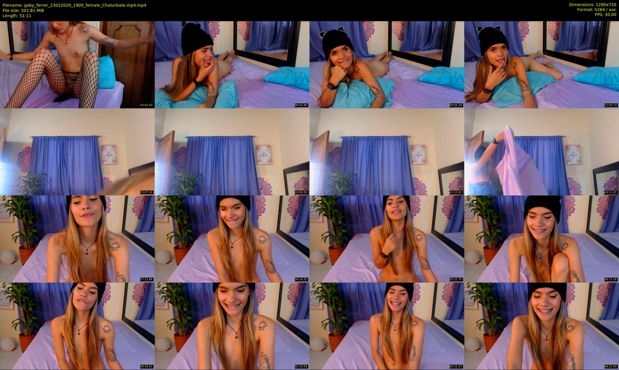 gaby_ferrer — 52 minute Chaturbate female cam show recording, 720p, Feb 23, 2020