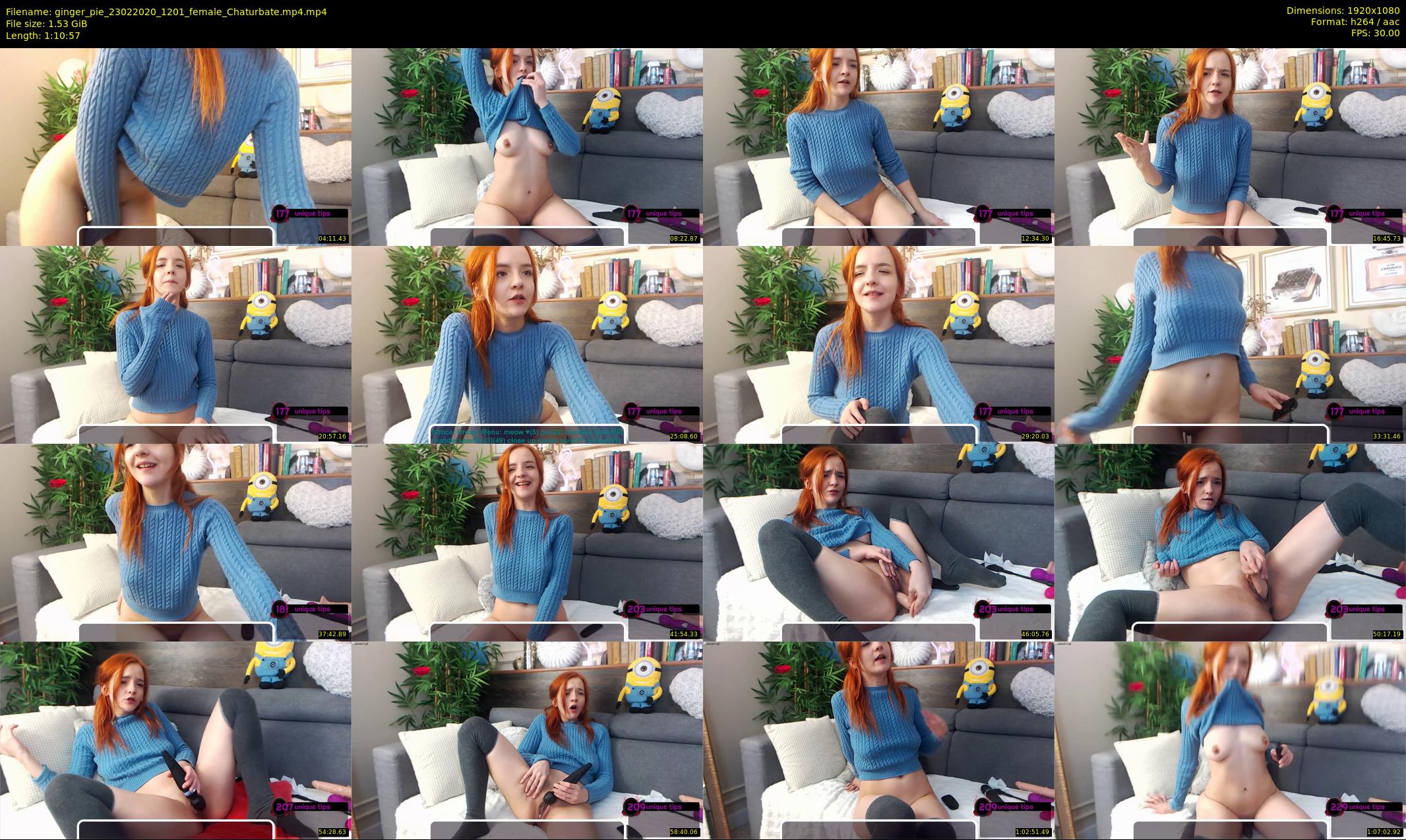 ginger_pie — 71 minute Chaturbate female cam show recording, 1080p, Feb 23, 2020