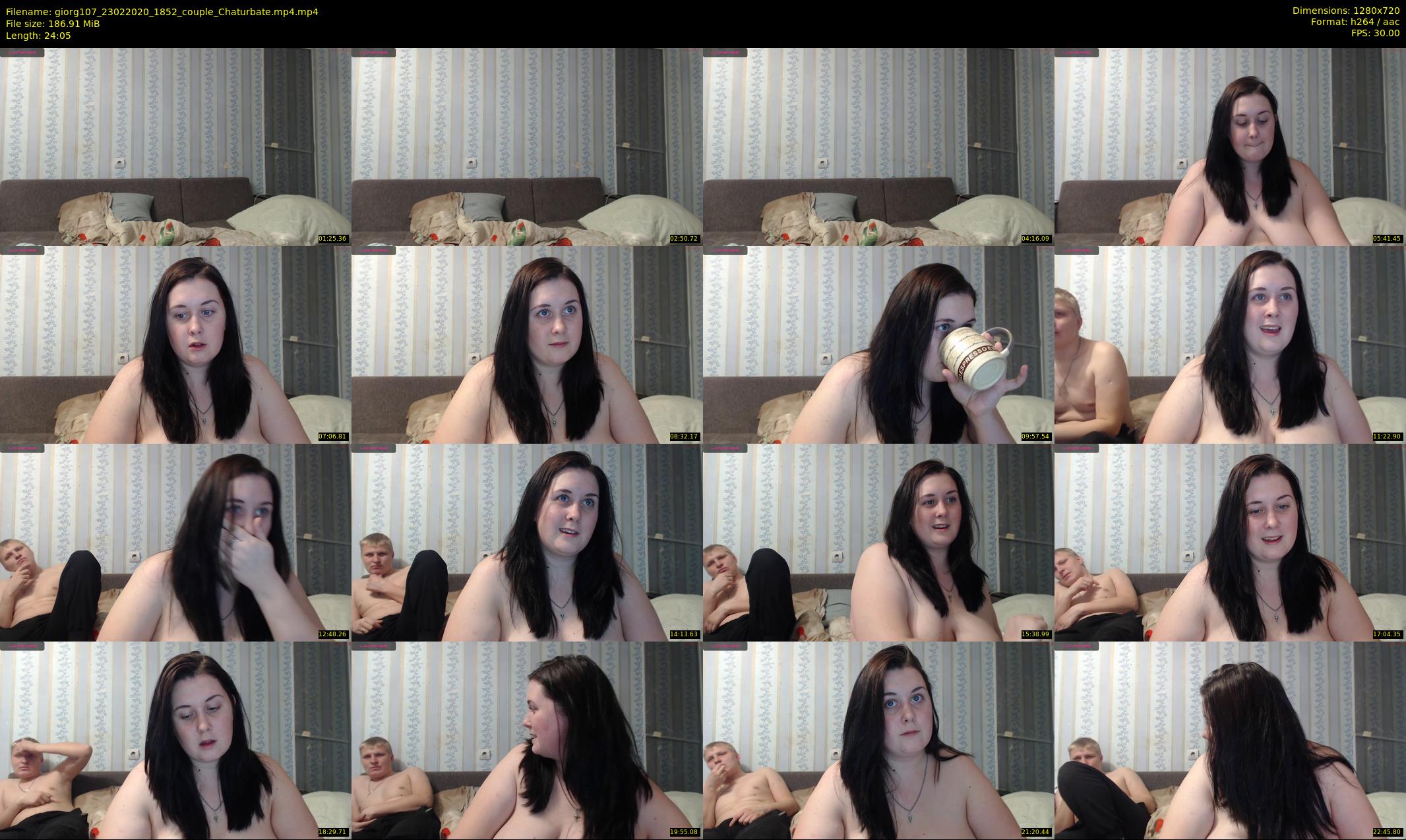 giorg107 — 25 minute Chaturbate couple cam show recording, 720p, Feb 23, 2020