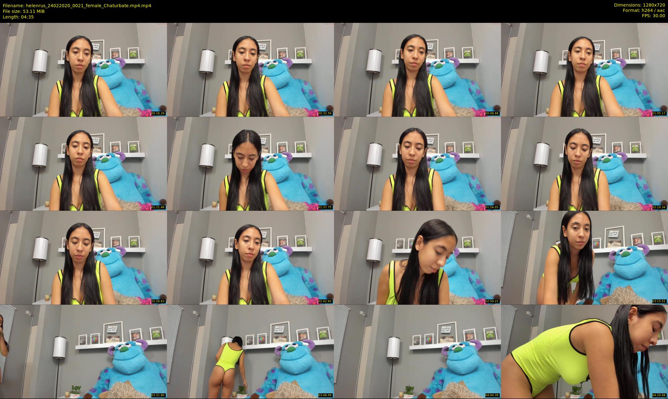 helenrus — 5 minute Chaturbate female cam show recording, 720p, Feb 24, 2020