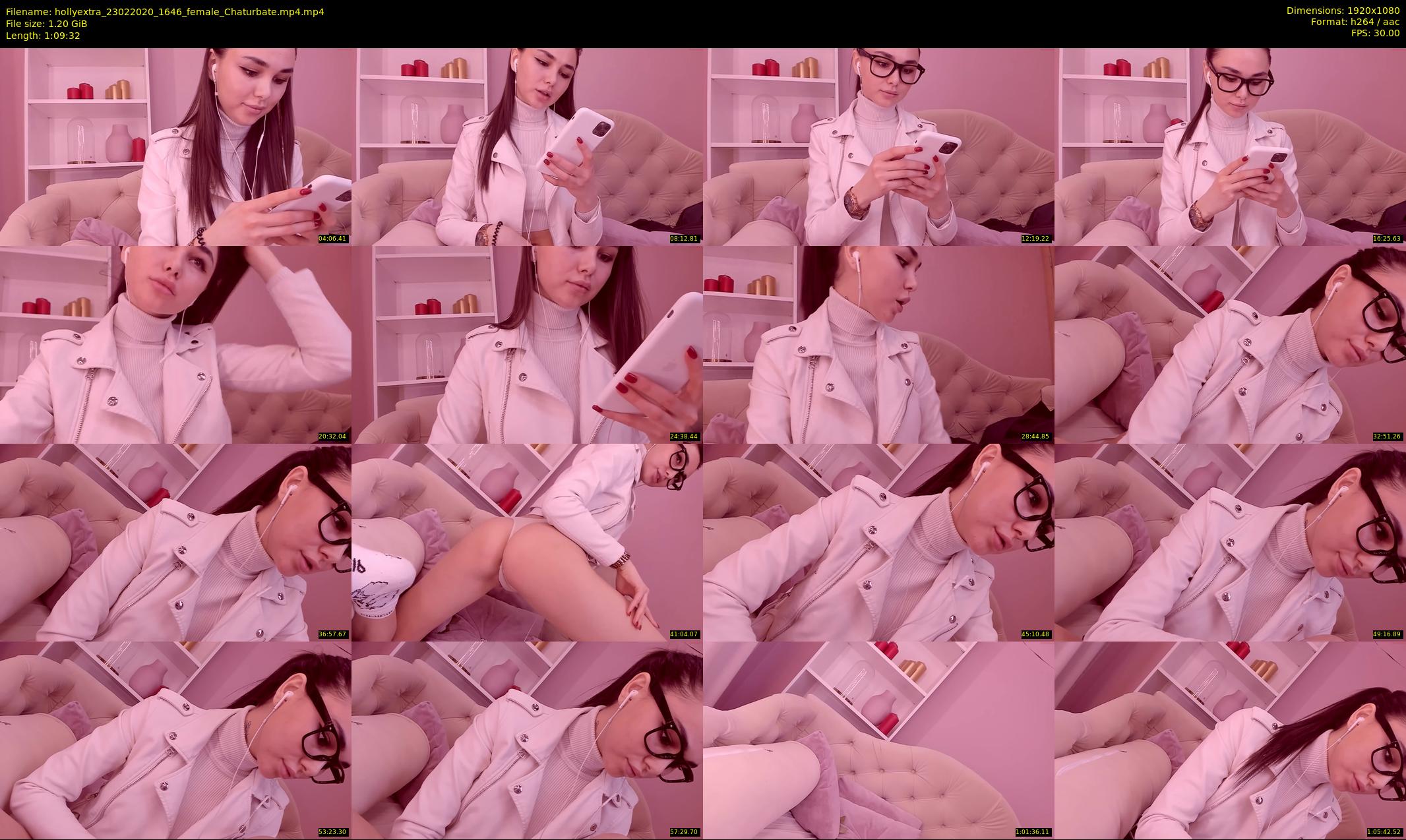 hollyextra — 70 minute Chaturbate female cam show recording, 1080p, Feb 23, 2020