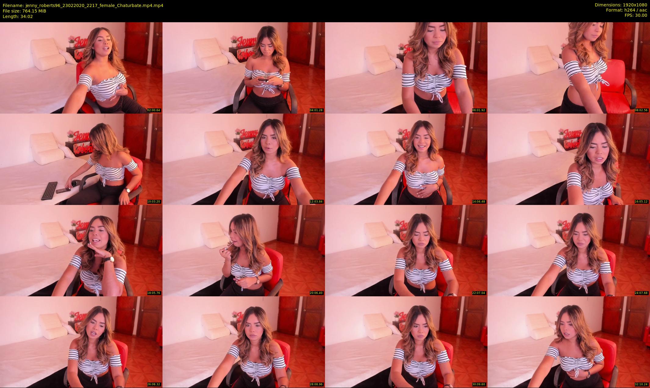 jenny_roberts96 — 35 minute Chaturbate female cam show recording, 1080p, Feb 23, 2020