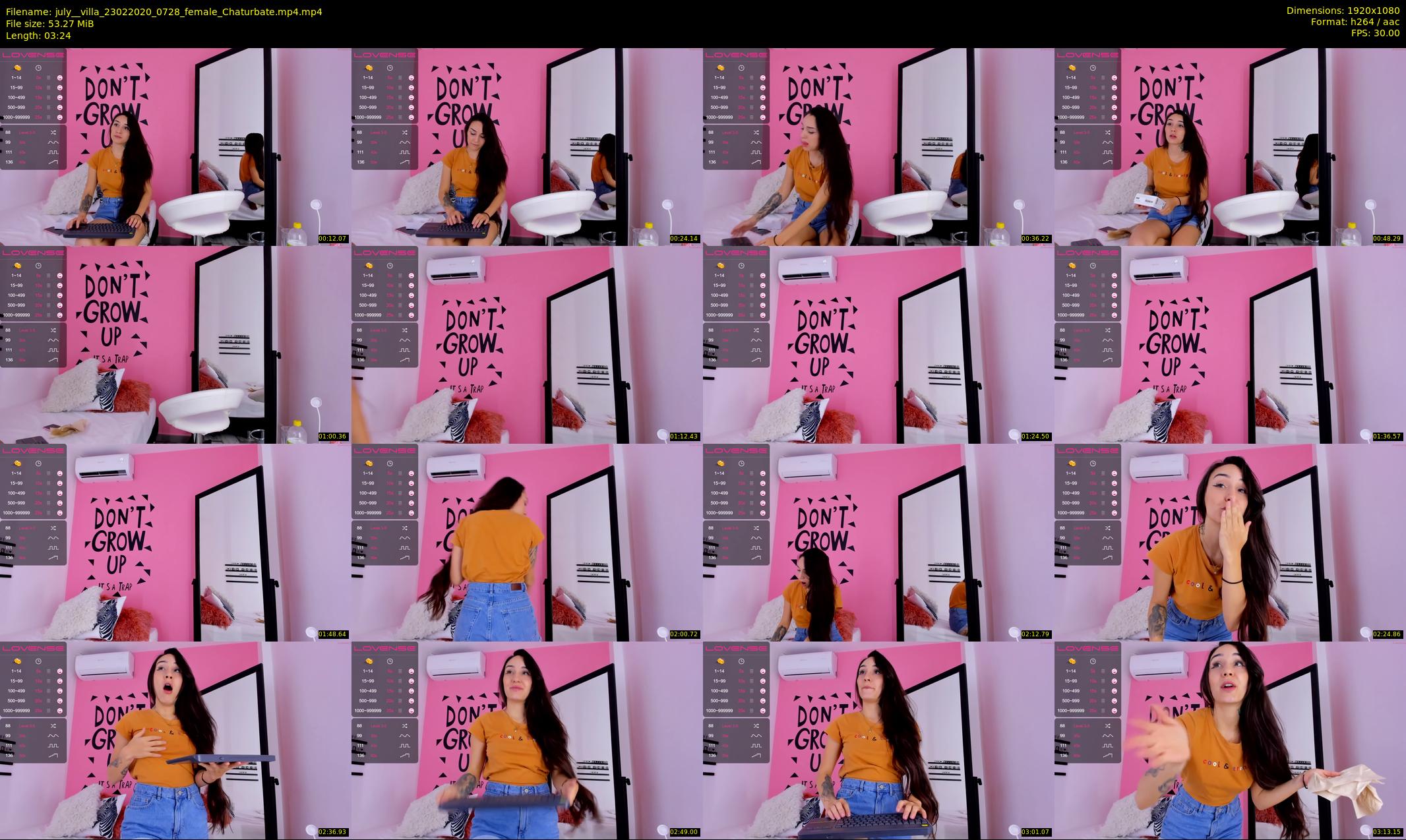 july__villa — 4 minute Chaturbate female cam show recording, 1080p, Feb 23, 2020