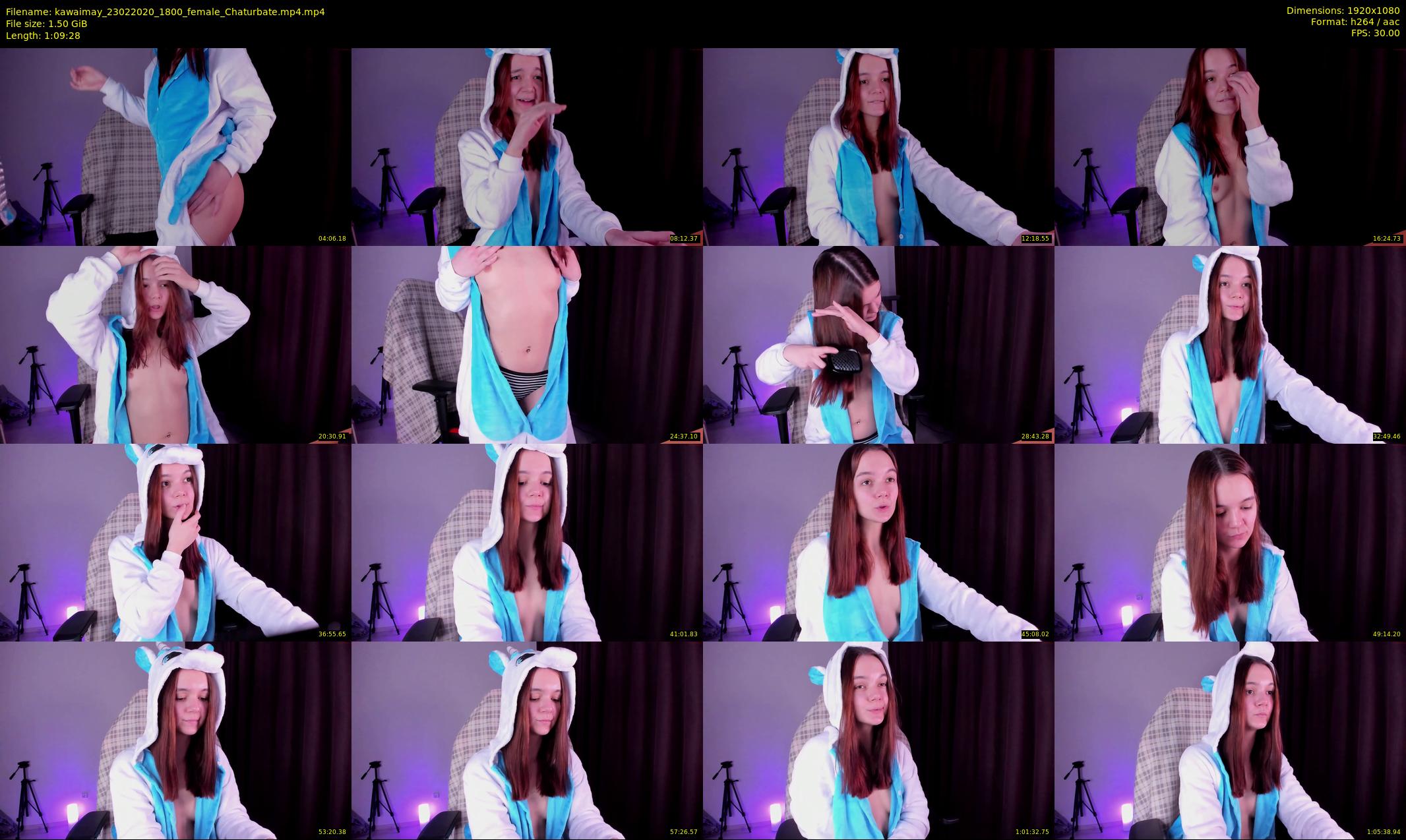 kawaimay — 70 minute Chaturbate female cam show recording, 1080p, Feb 23, 2020