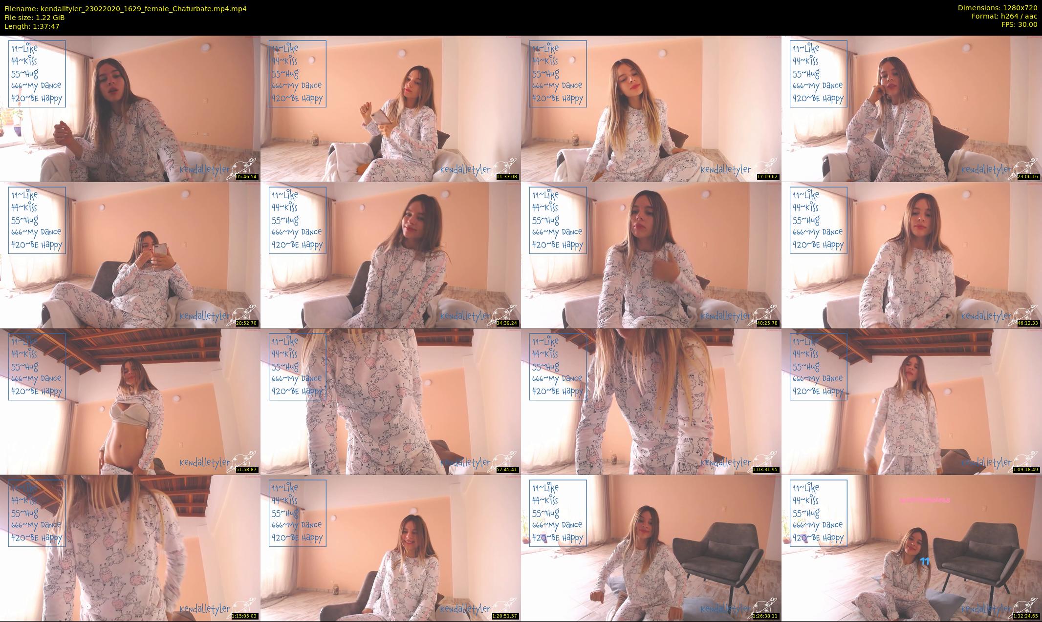 kendalltyler — 98 minute Chaturbate female cam show recording, 720p, Feb 23, 2020
