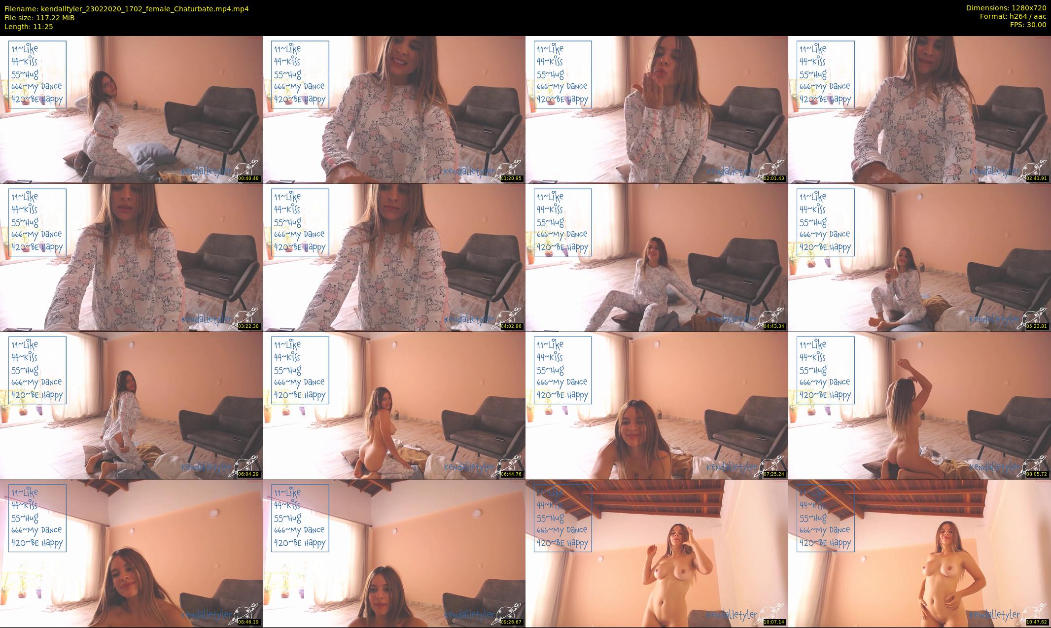 kendalltyler — 12 minute Chaturbate female cam show recording, 720p, Feb 23, 2020