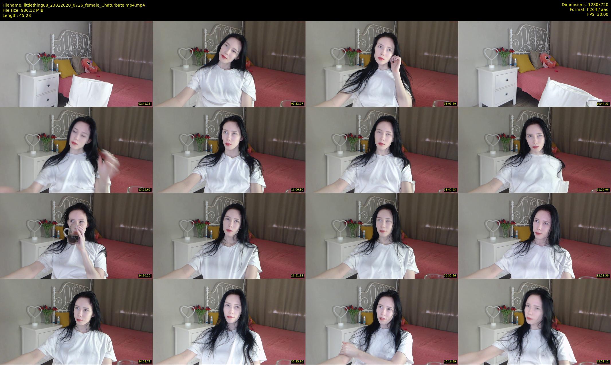 littlething88 — 46 minute Chaturbate female cam show recording, 720p, Feb 23, 2020