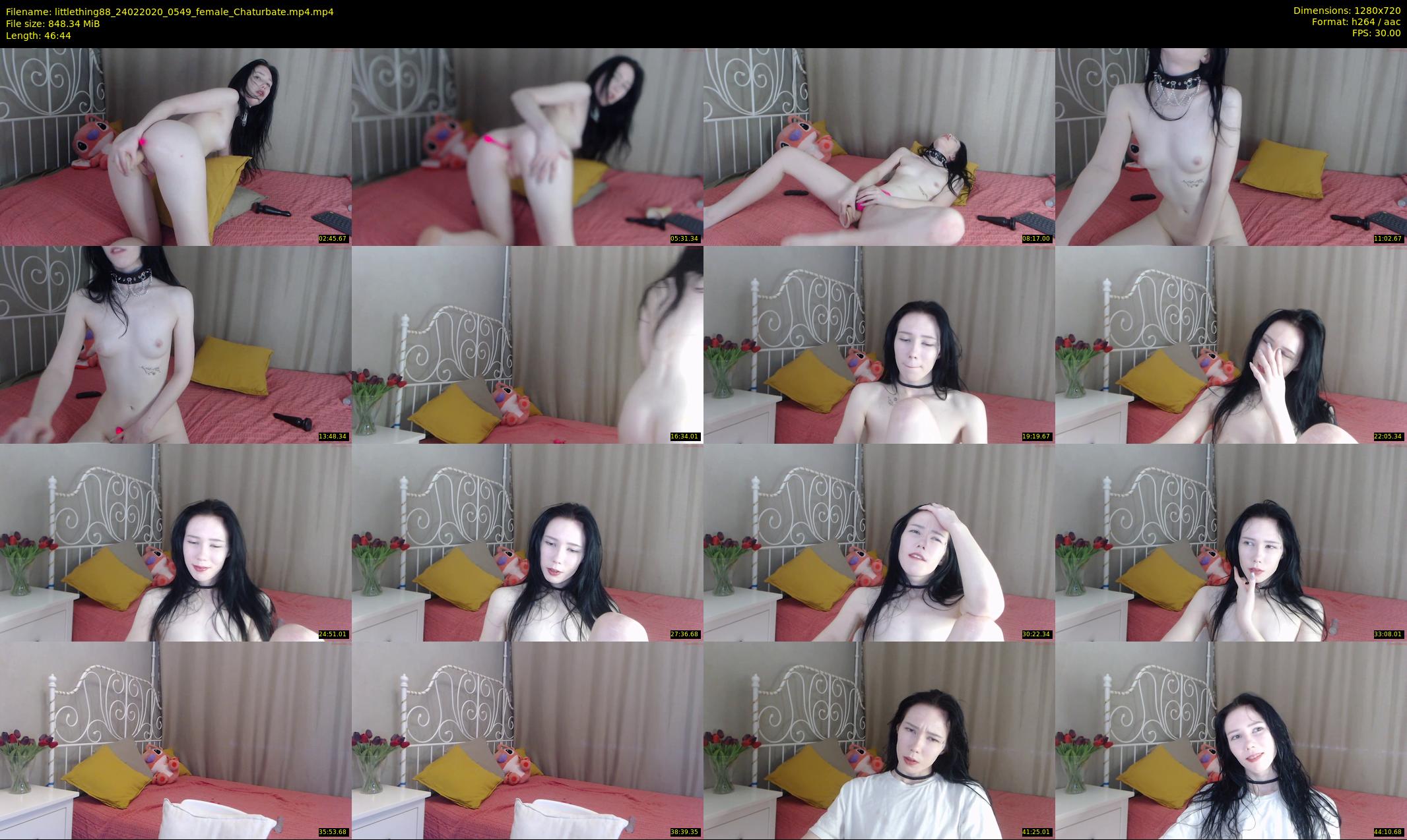 littlething88 — 47 minute Chaturbate female cam show recording, 720p, Feb 24, 2020
