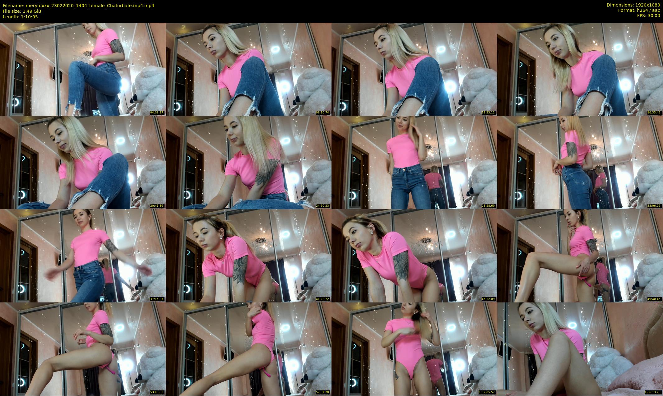 meryfoxxx — 71 minute Chaturbate female cam show recording, 1080p, Feb 23, 2020